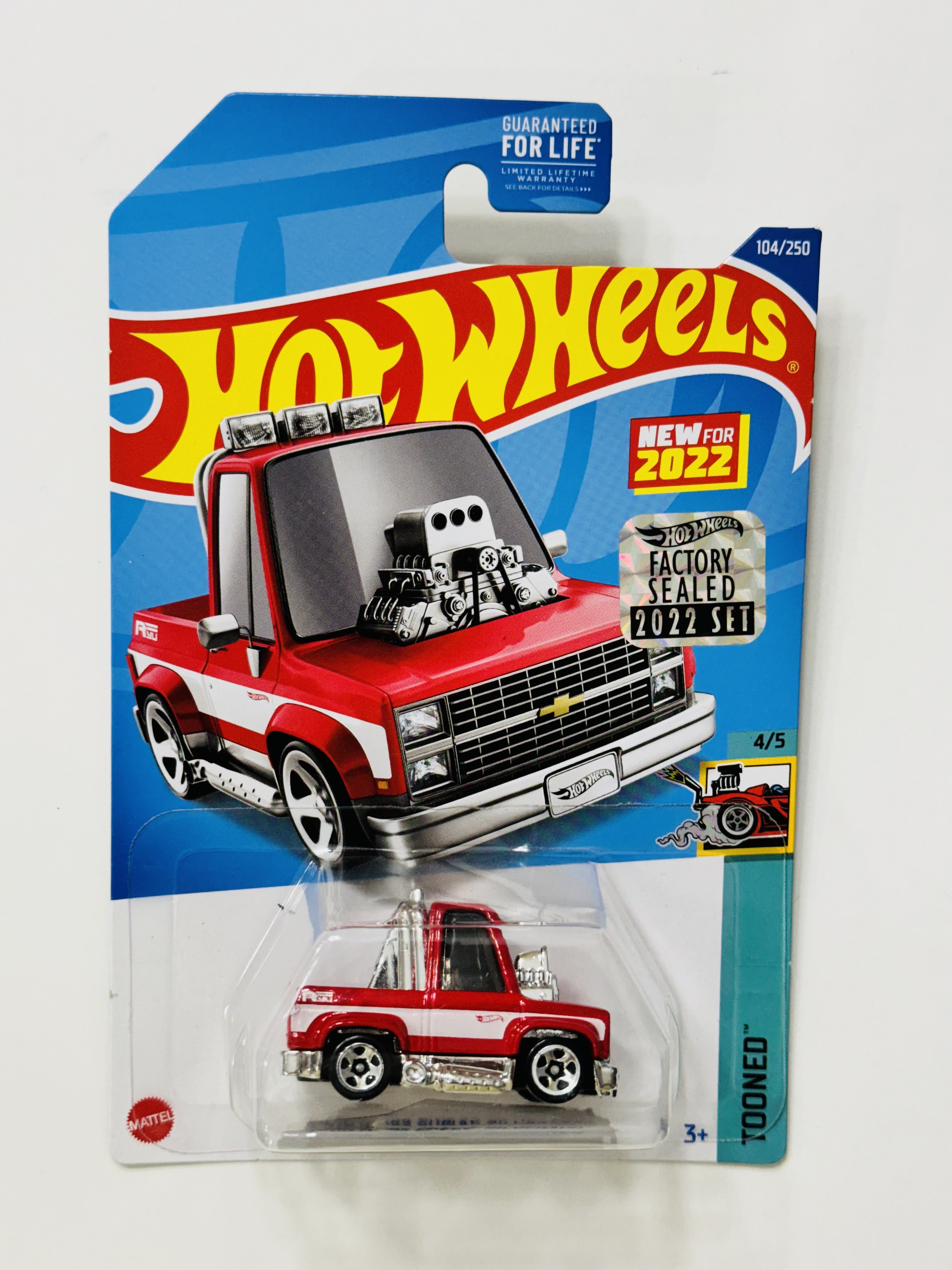 Hot Wheels #104 Toon'd '83 Chevy Silverado - Red