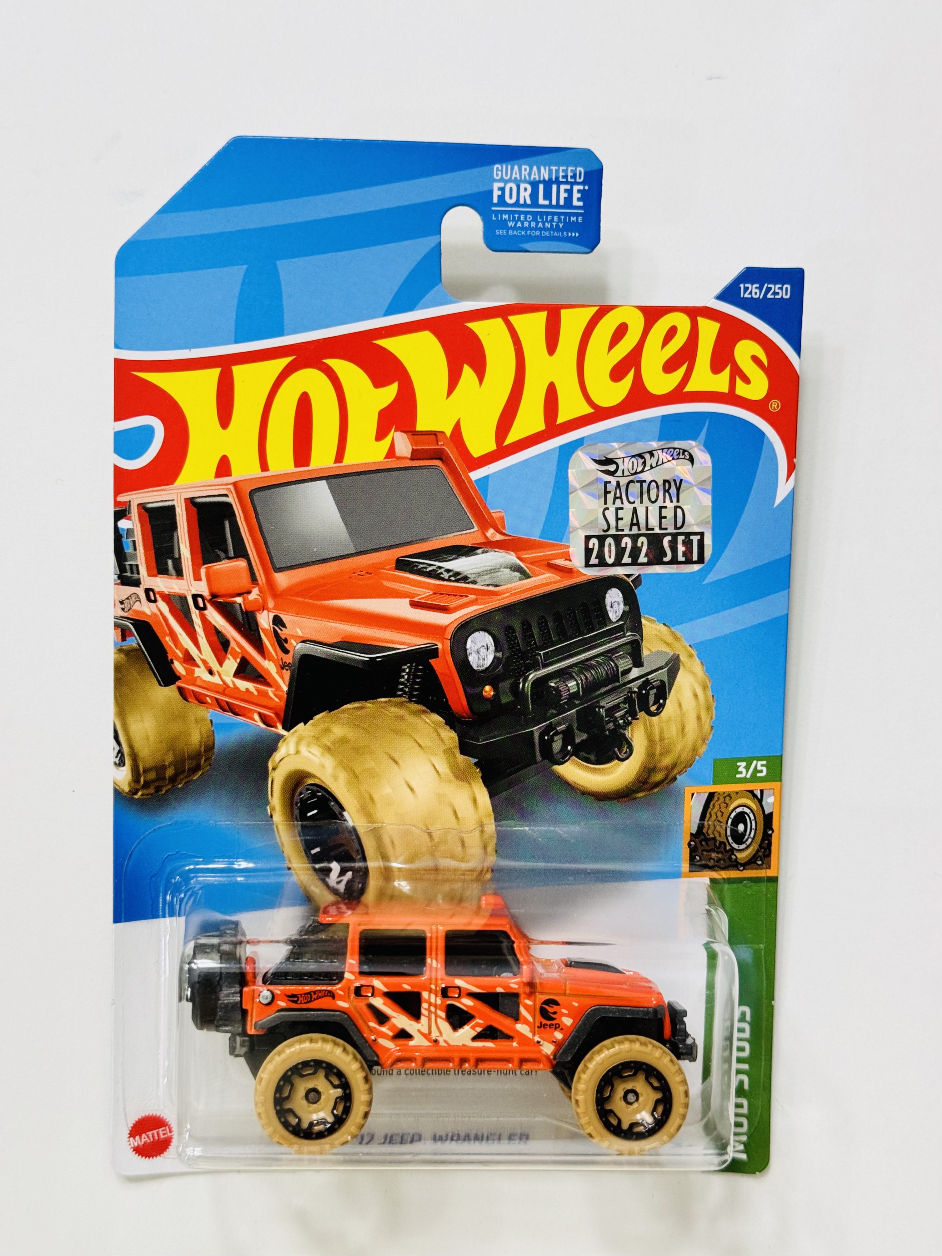 Hot Wheels 2022 Factory Set #126 '17 Jeep Wrangler Treasure Hunt