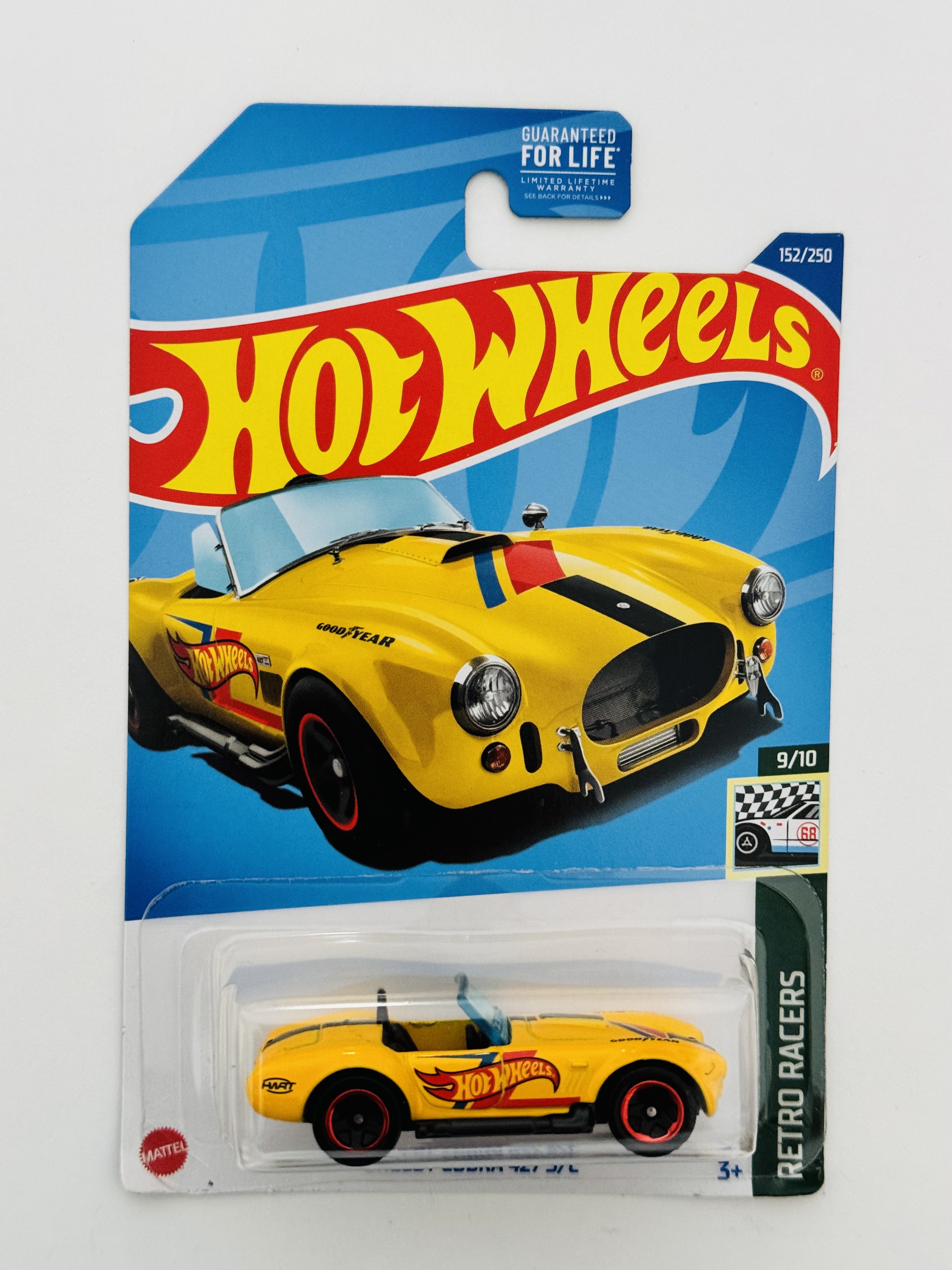 Hot Wheels #152 Shelby Cobra 427 S/C - Yellow