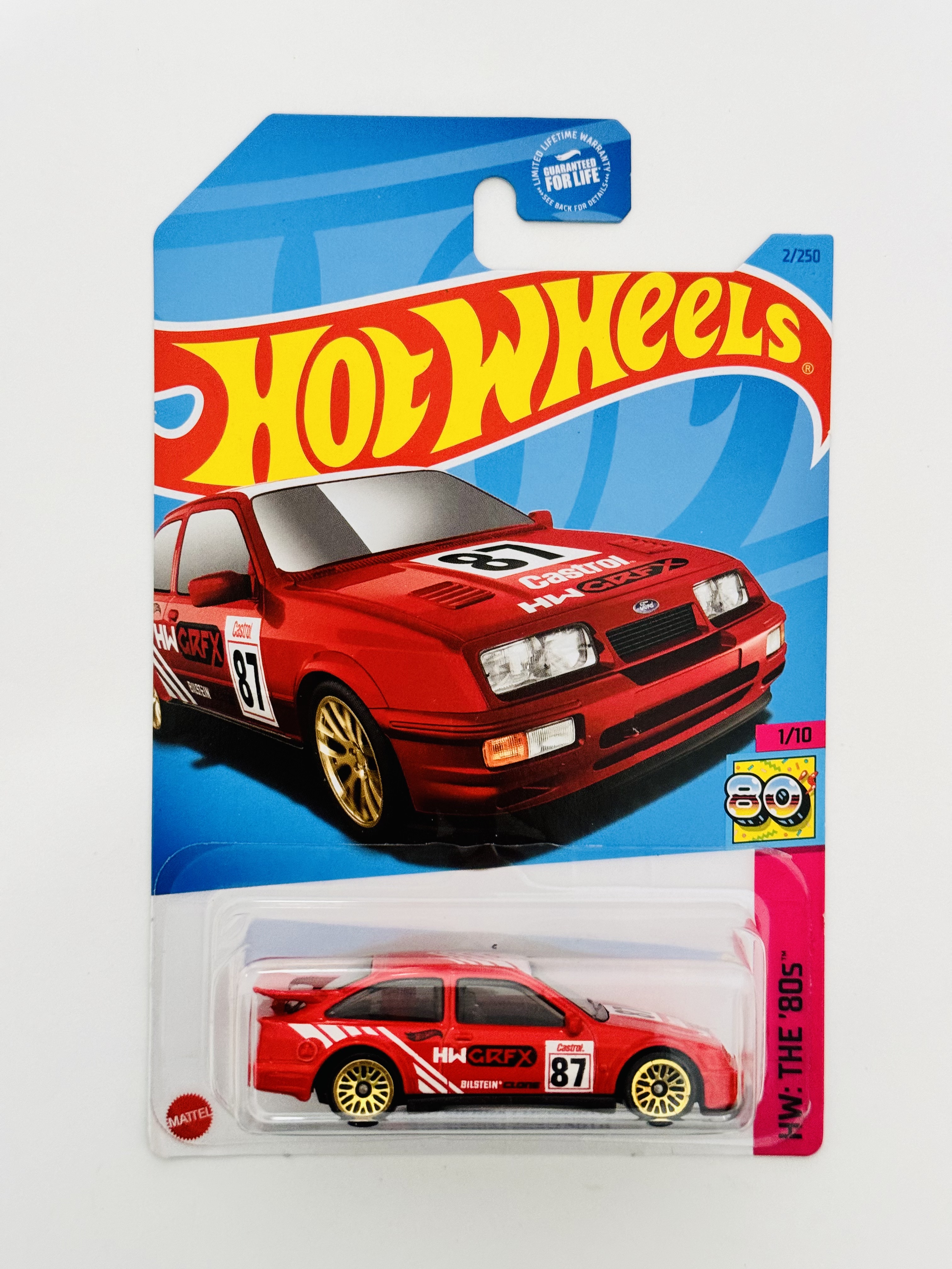 Hot Wheels #2 '87 Ford Sierra Cosworth - Red