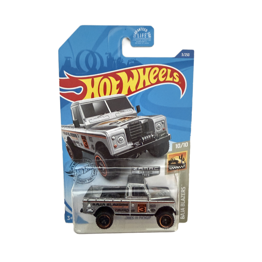 Hot Wheels #3 Land Rover Series III Pickup ZAMAC