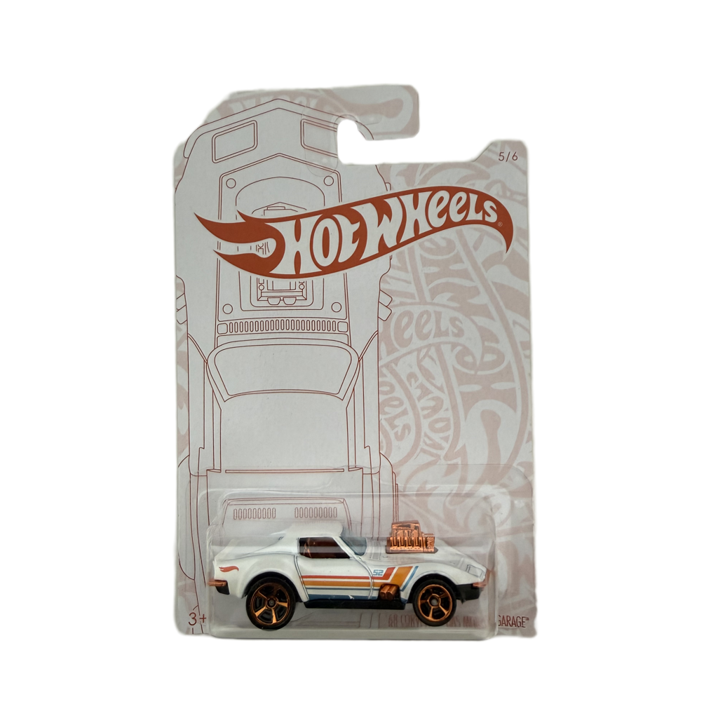 Hot Wheels 52nd Anniversary Pearl & Chrome '68 Corvette Gas Monkey Garage