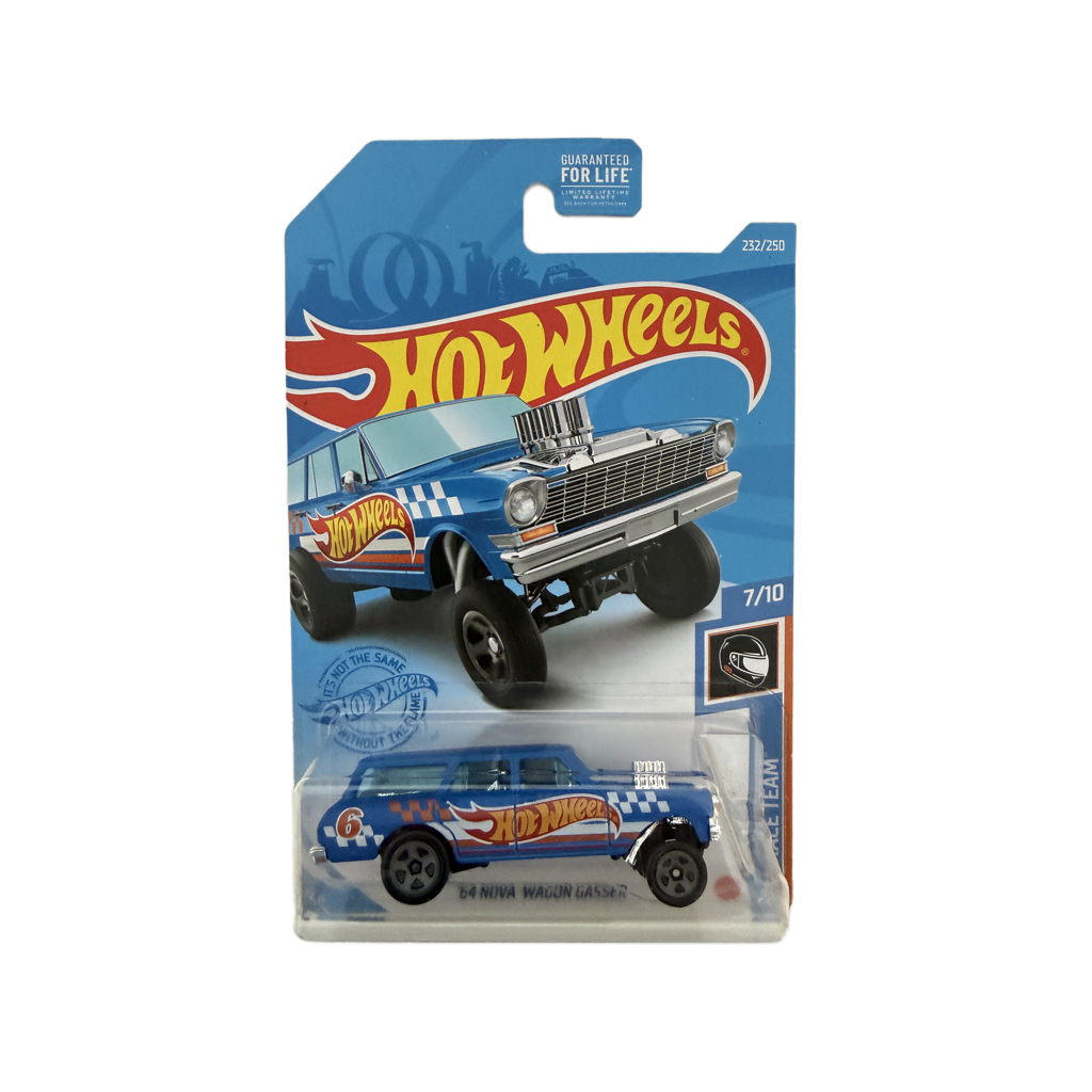 Hot Wheels #232 '64 Nova Wagon Gasser - Blue