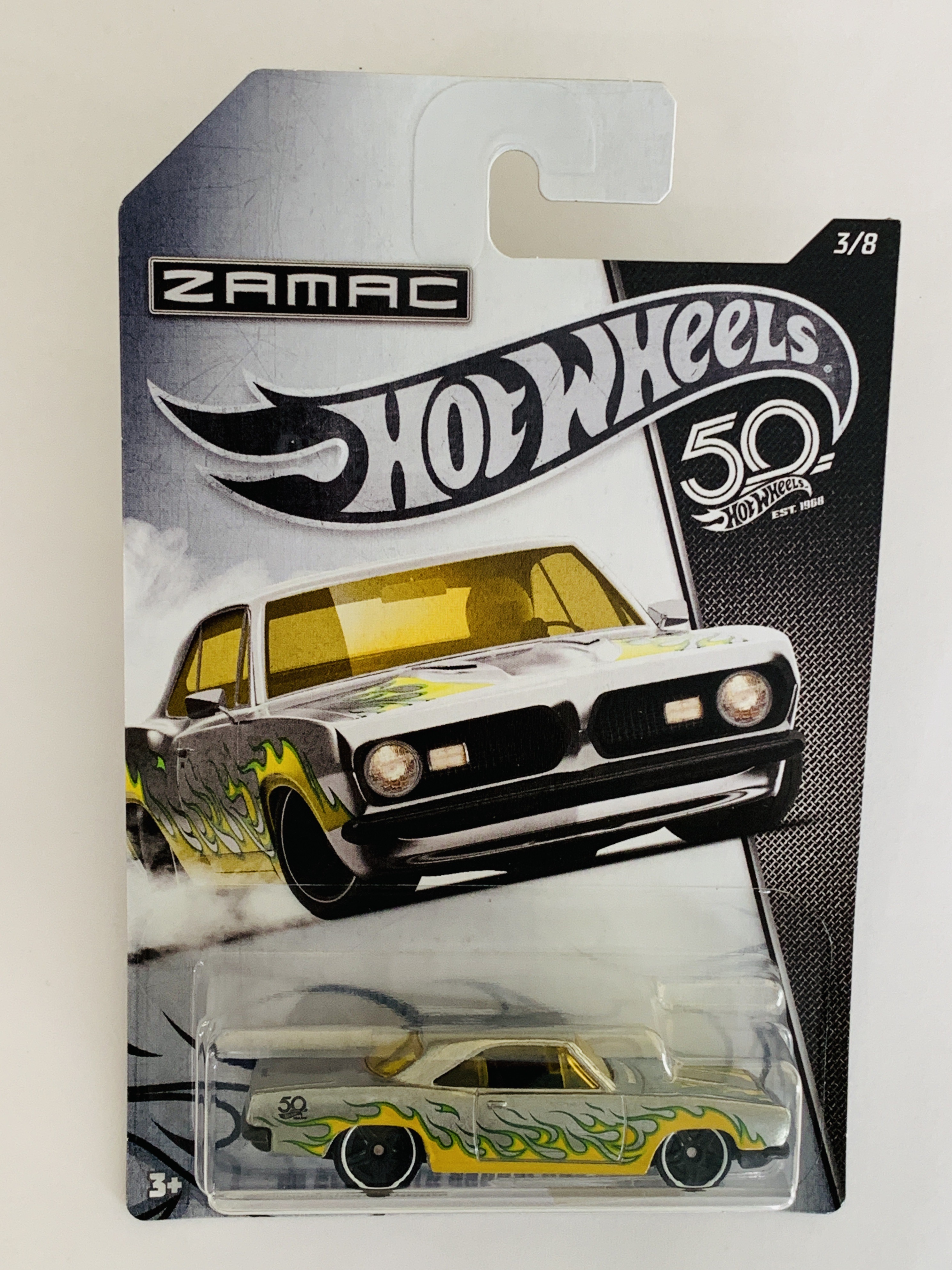 Hot Wheels 50th Anniversary ZAMAC '68 Plymouth Barracuda Formula S