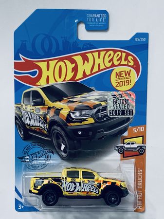 Hot Wheels 2019 Factory Set #185 '19 Ford Ranger Raptor - Yellow