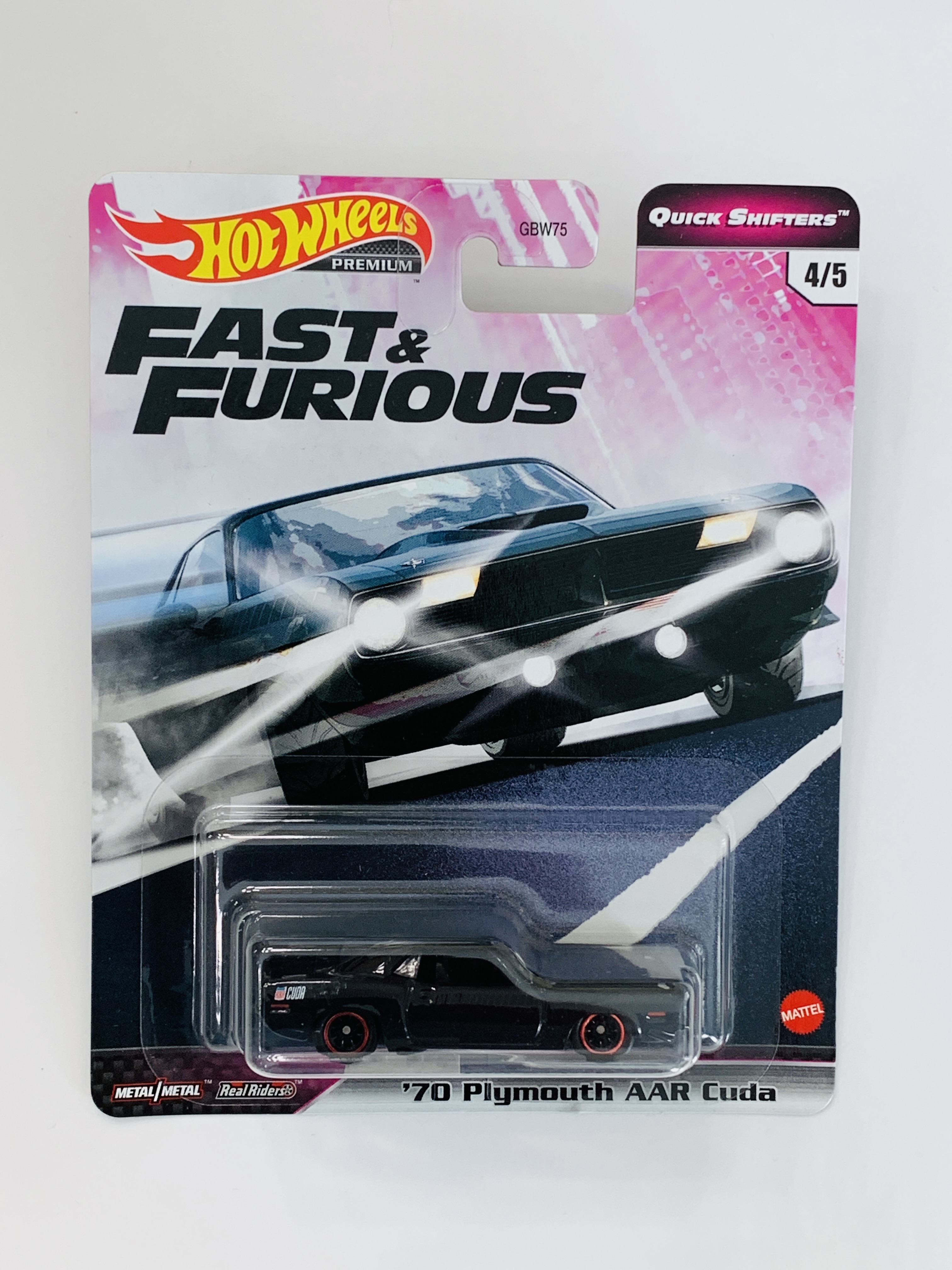 Hot Wheels Premium Fast & Furious Quick Shifters '70 Plymouth AAR Cuda