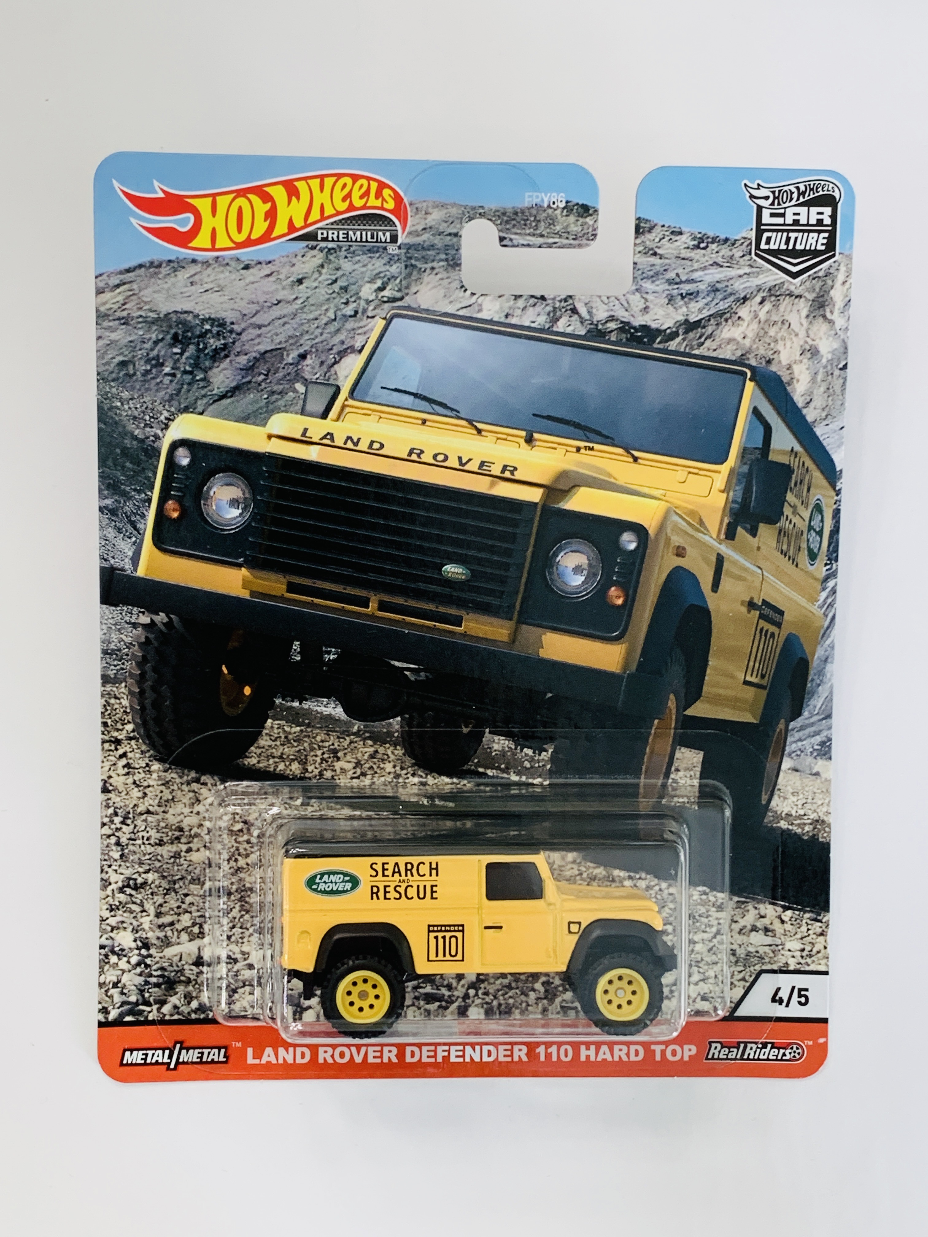 Hot Wheels Premium Wild Terrain Land Rover Defender 110 Hard Top