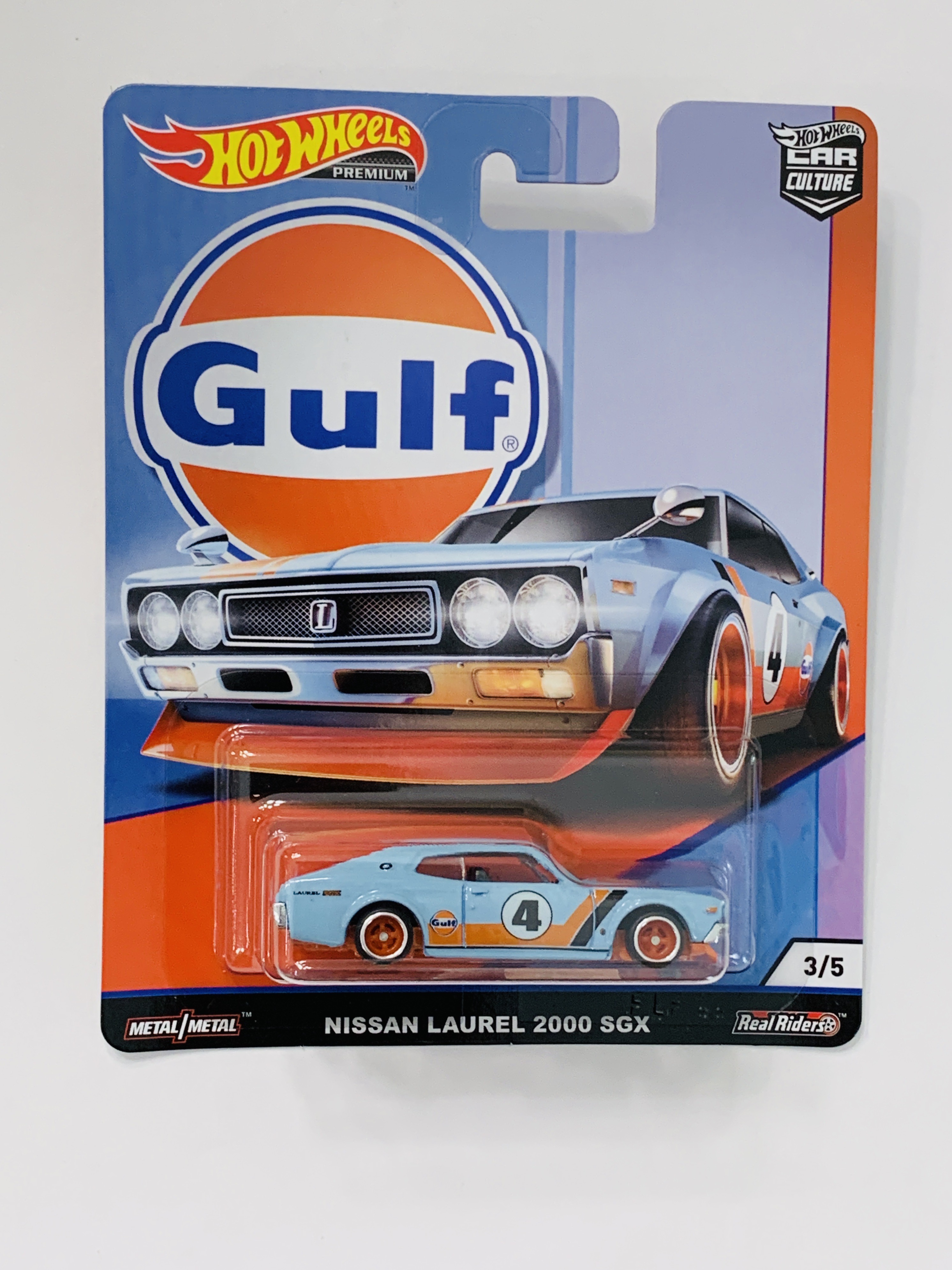 Hot Wheels Premium Gulf Nissan Laurel 2000 SGX