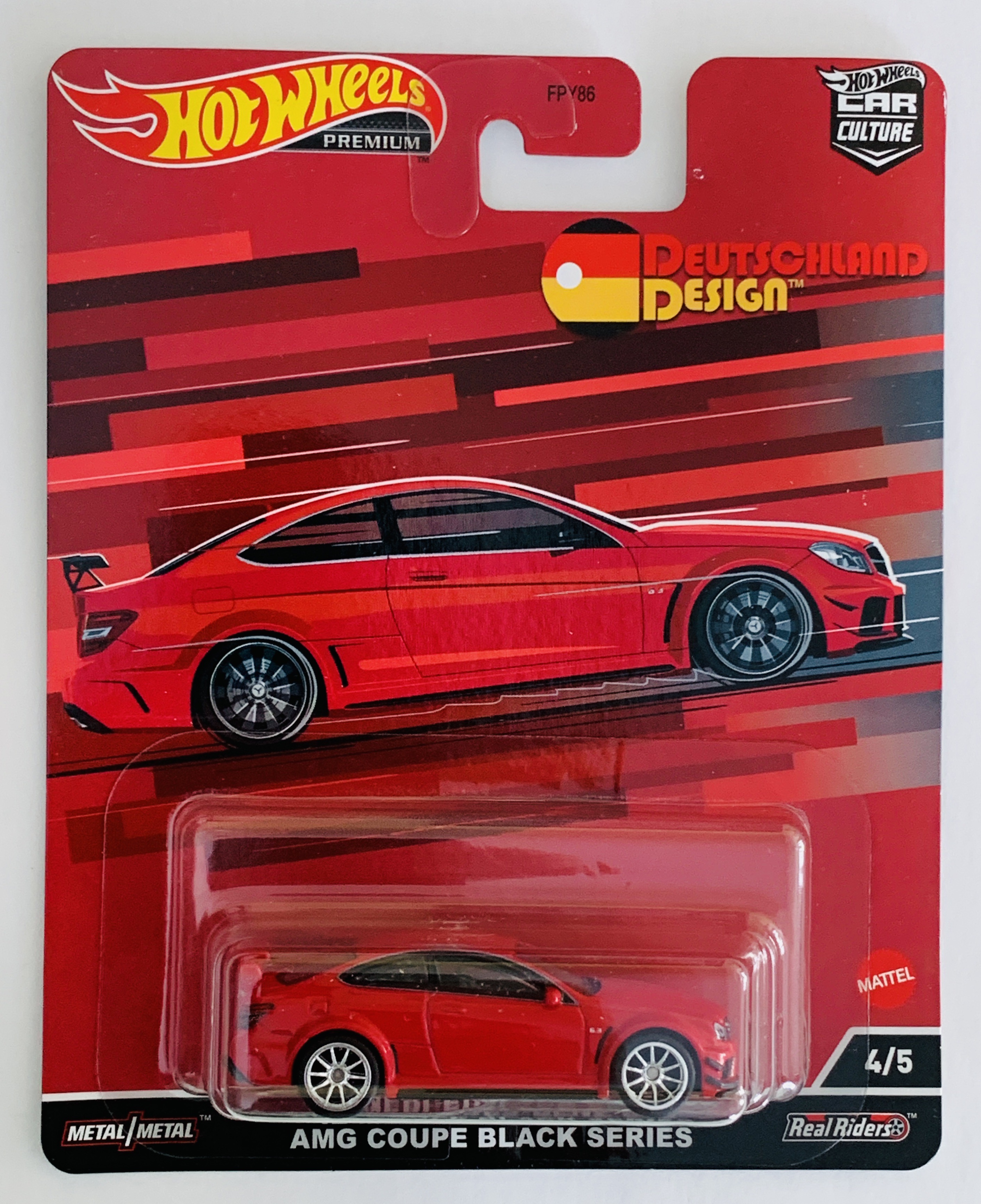 Hot Wheels Premium Deutschland Design 12 Mercedes-Benz C63 AMG Coupe Black Series