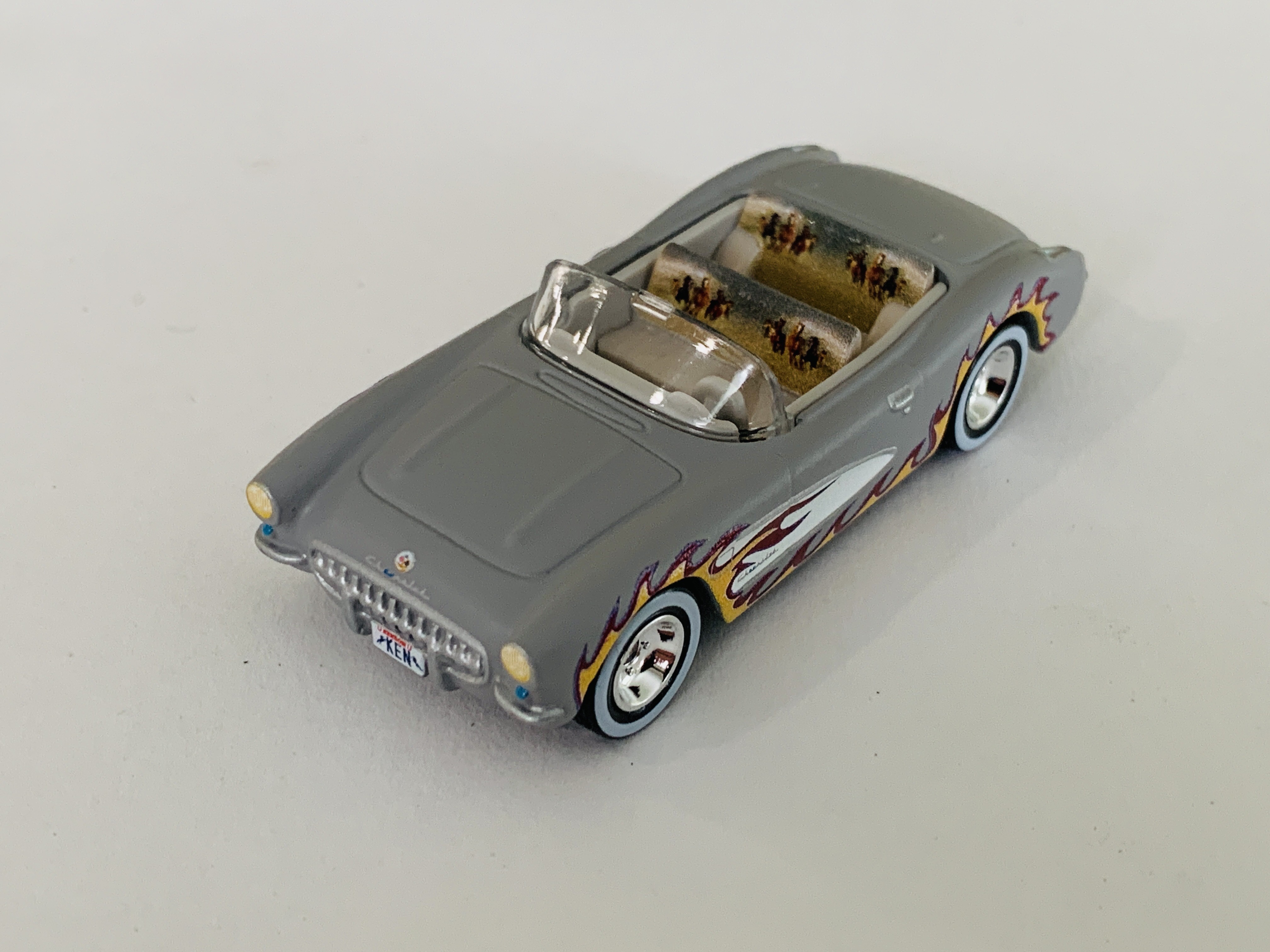 Hot Wheels Barbie The Movie Set Ken's Custom Silver 1956 Corvette