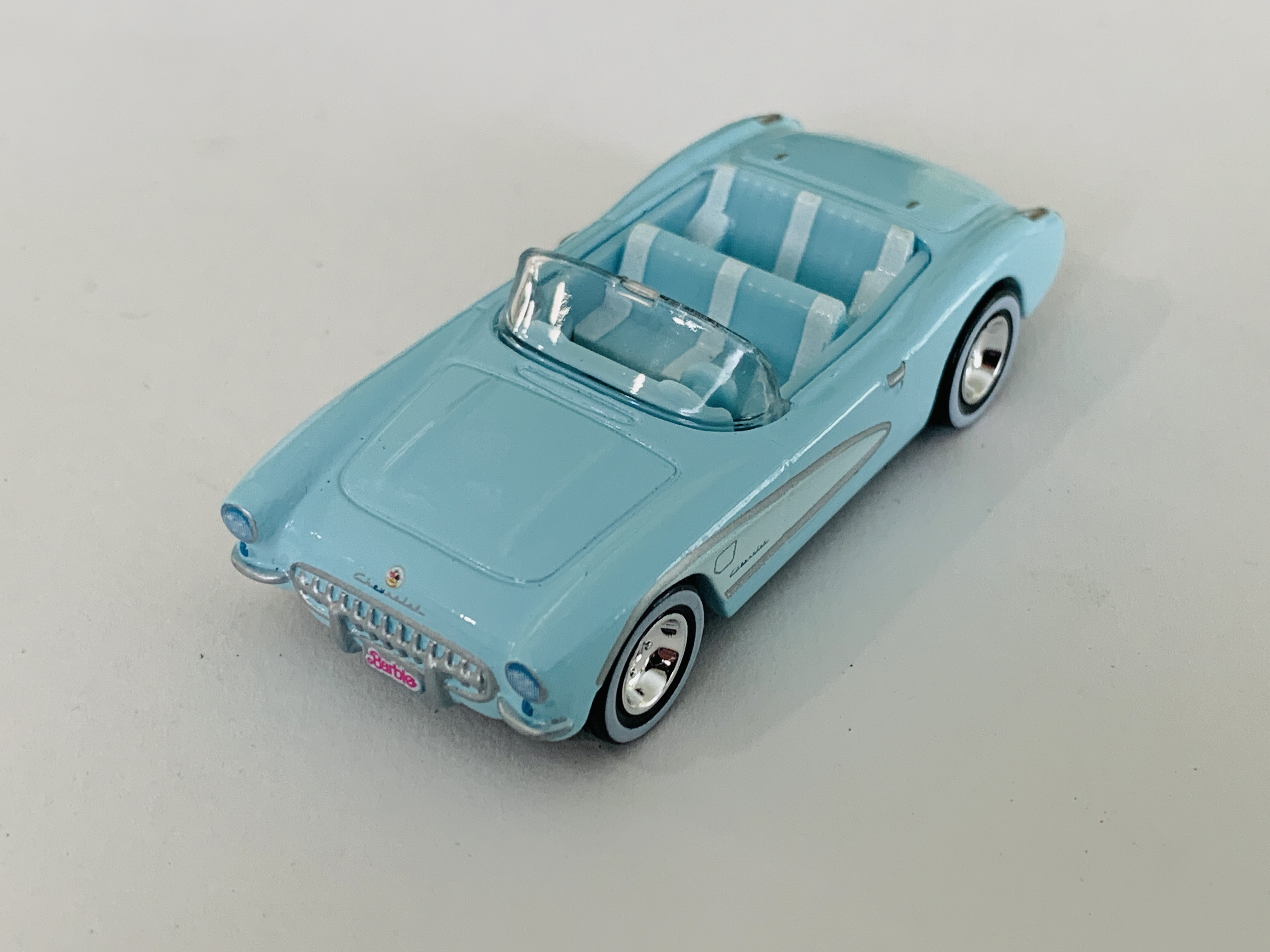 Hot Wheels Barbie The Movie Set Baby Blue 1956 Corvette