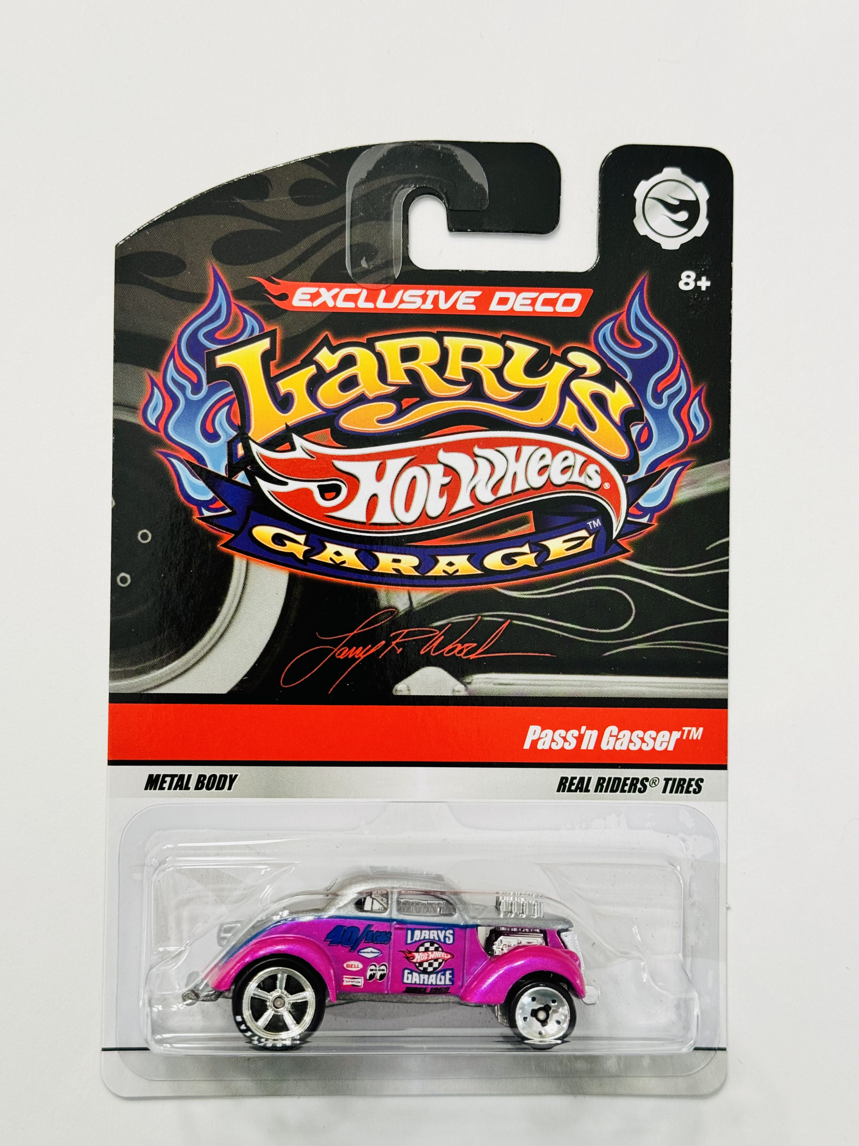 Hot Wheels Exclusive Larry's Garage Pass 'n Gasser Signed Chase
