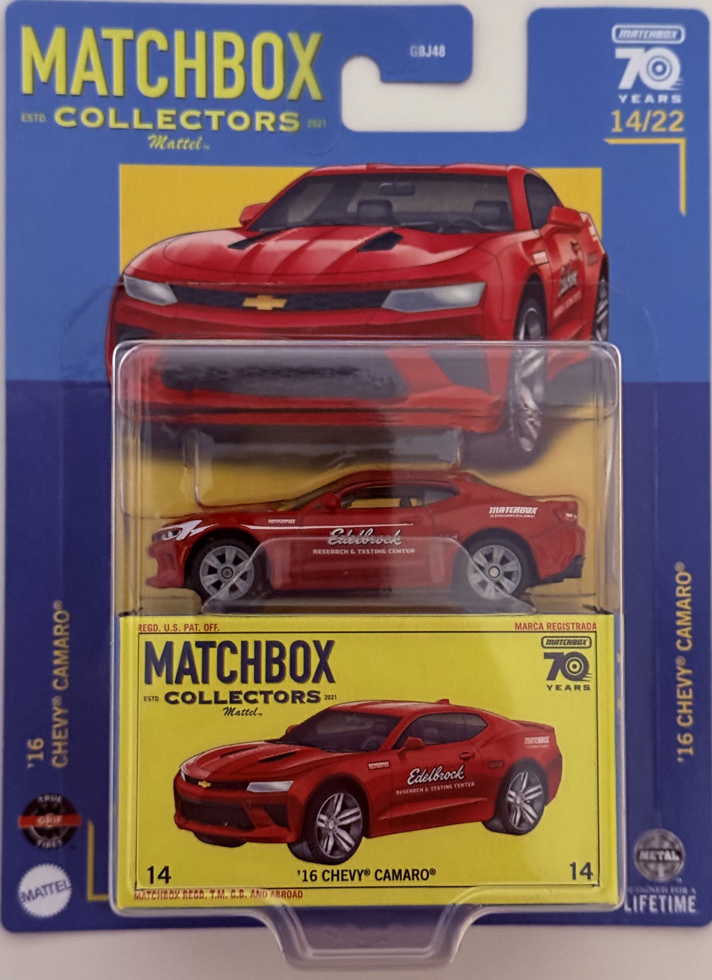 Matchbox Collectors '16 Chevy Camaro