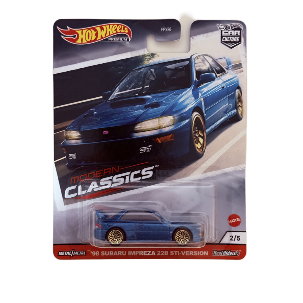 Hot Wheels Premium Modern Classics '98 Subaru Impreza 22B Sti-Version