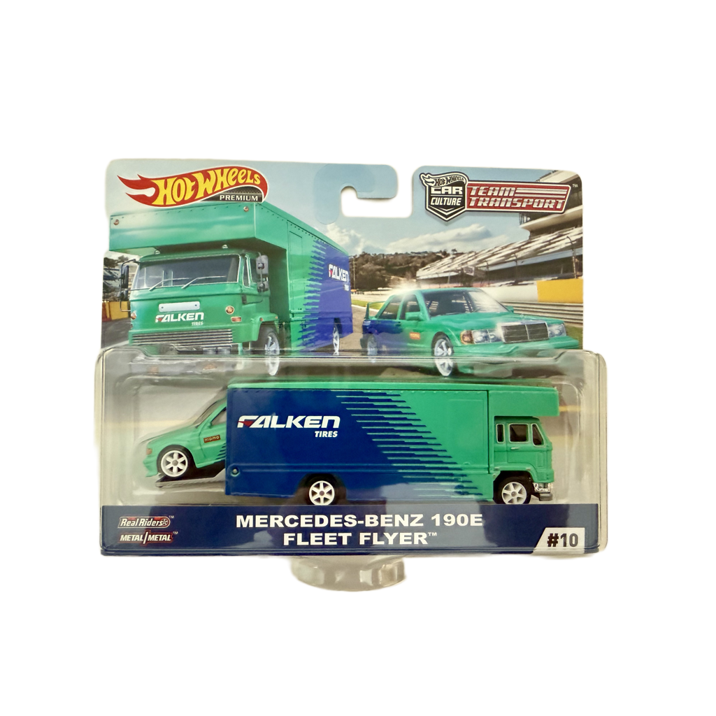 Hot Wheels Team Transport #10 Mercedes-Benz 190E / Fleet Flyer