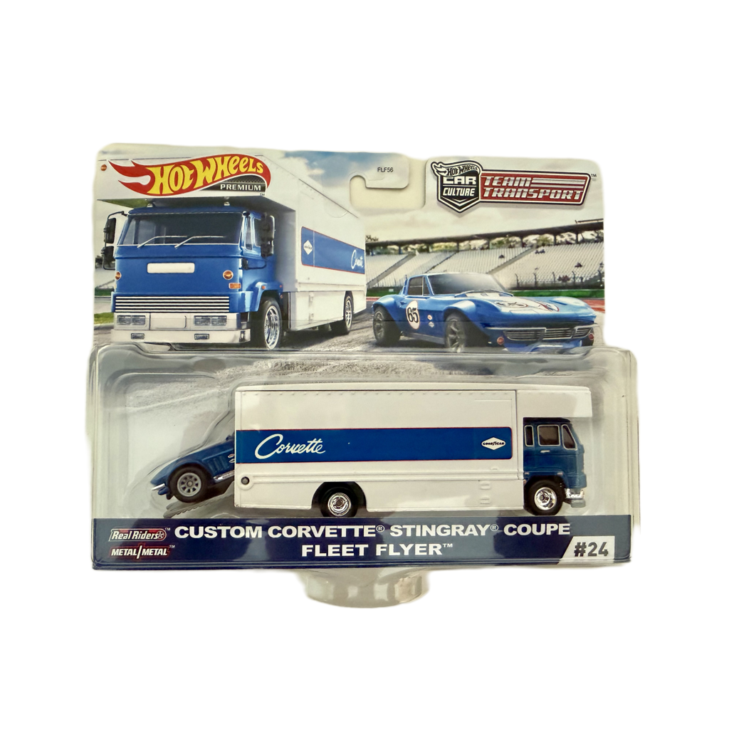 Hot Wheels Team Transport #24 Custom Corvette Stingray Coupe / Fleet Flyer