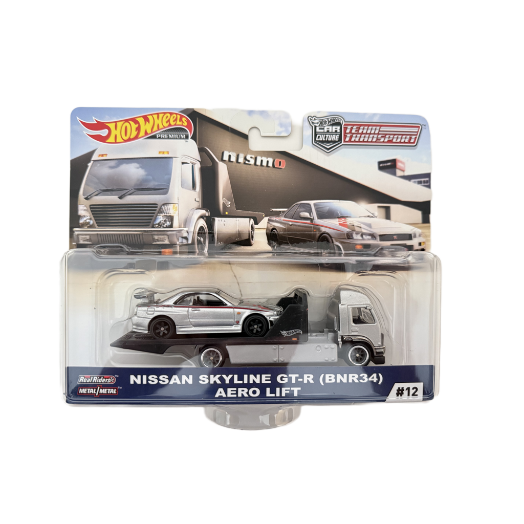 Hot Wheels Team Transport #12 Nissan Skyline GT-R (BNR34) / Aero Lift