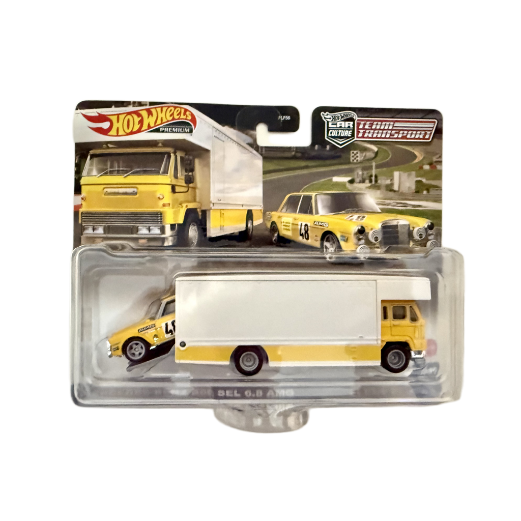 Hot Wheels Team Transport #39 Mercedes-Benz 300 SEL 6.8 AMG / Fleet Flyer