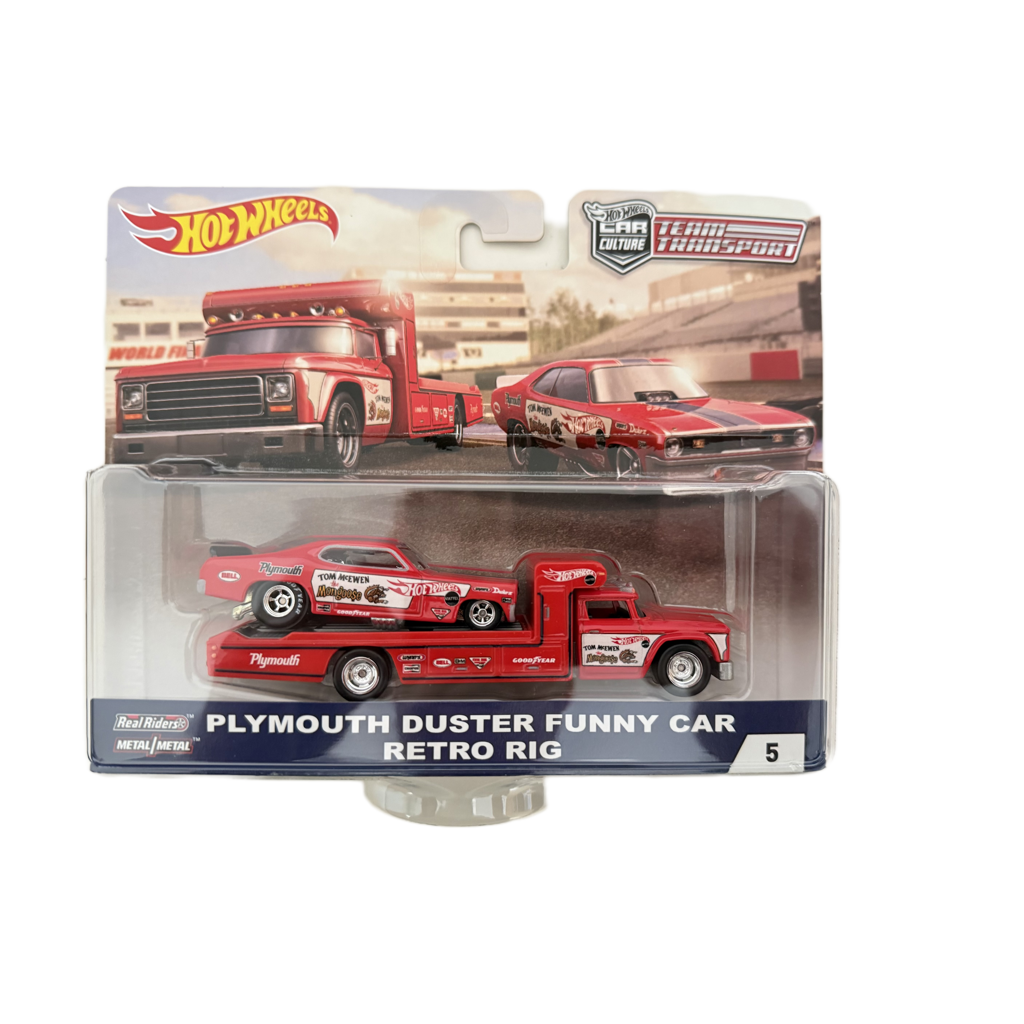 Hot Wheels Team Transport #5 Plymouth Duster Funny Car / Retro Rig