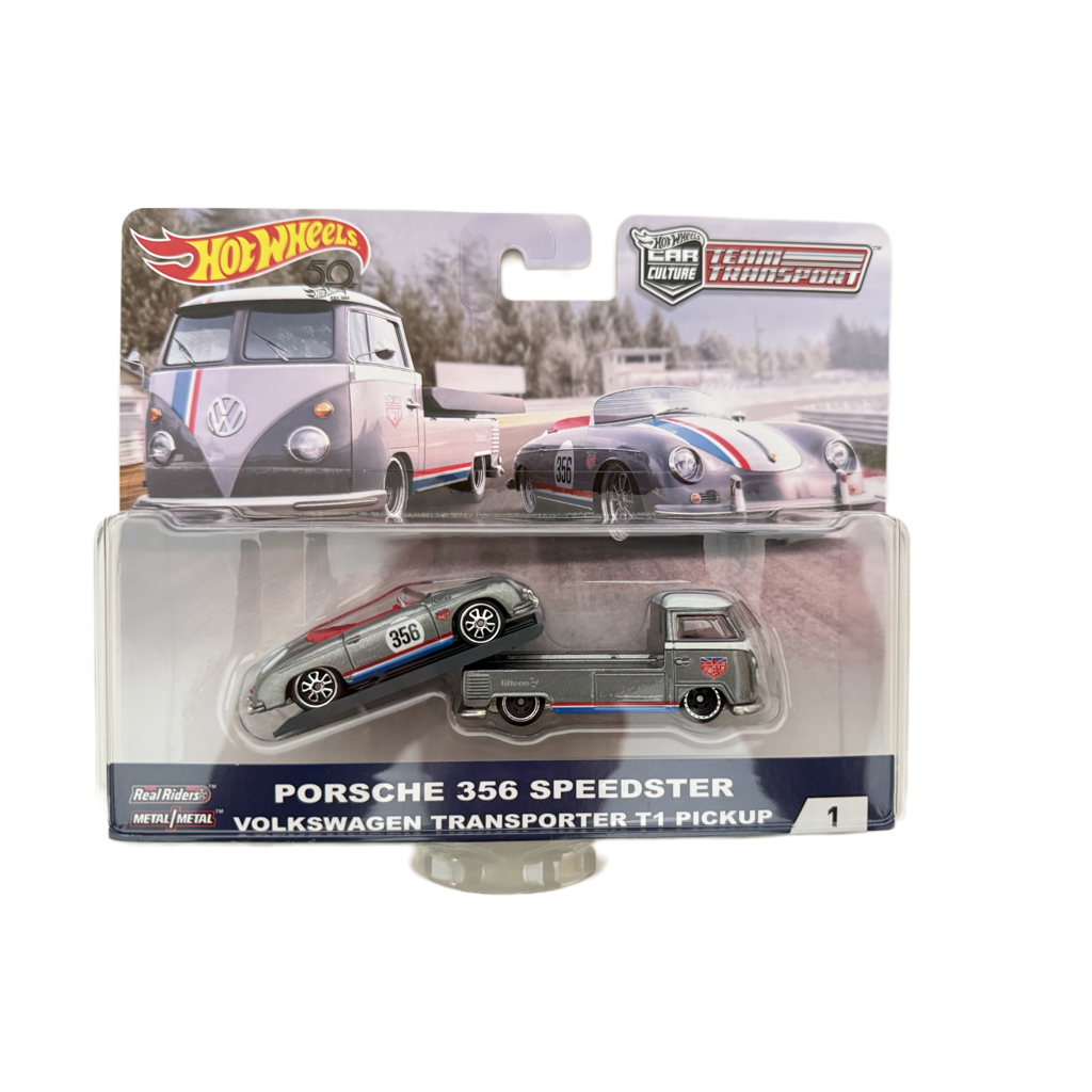 Hot Wheels Team Transport #1 Porsche 356 Speedster / Volkswagen Transporter T1 Pickup