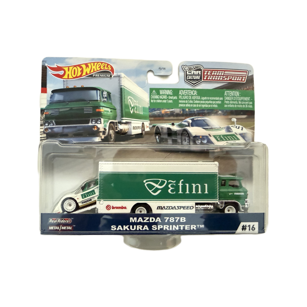 Hot Wheels Team Transport #16 Mazda 787B / Sakura Sprinter