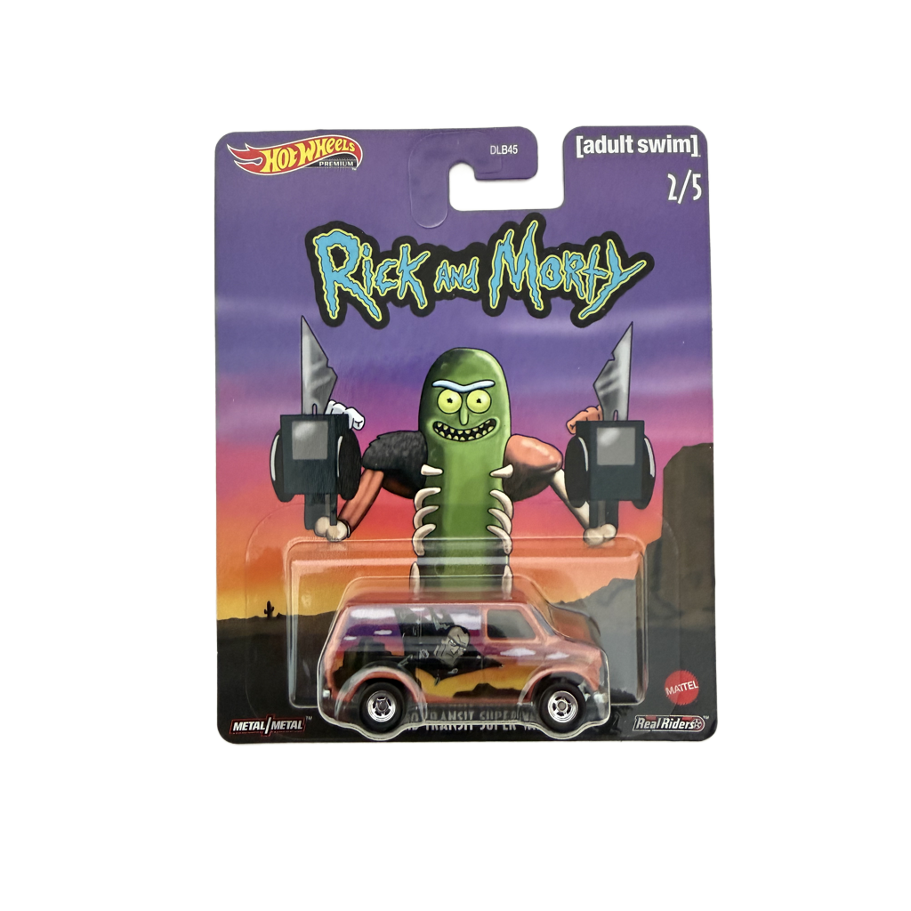 Hot Wheels Premium Rick And Morty Adult Swim Ford Transit Super Van
