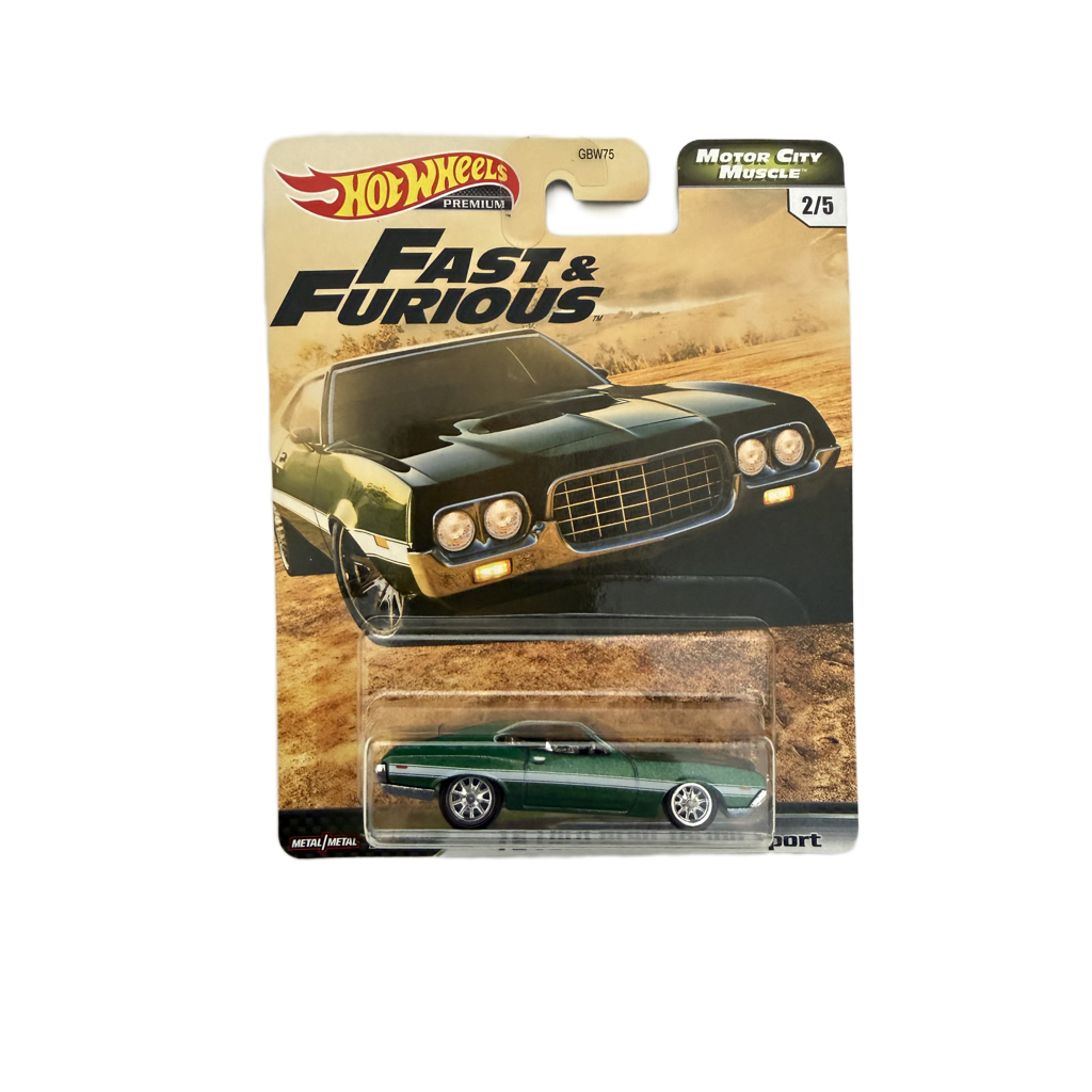 Hot Wheels Premium Fast & Furious Motor City Muscle '72 Ford Gran Torino Sport