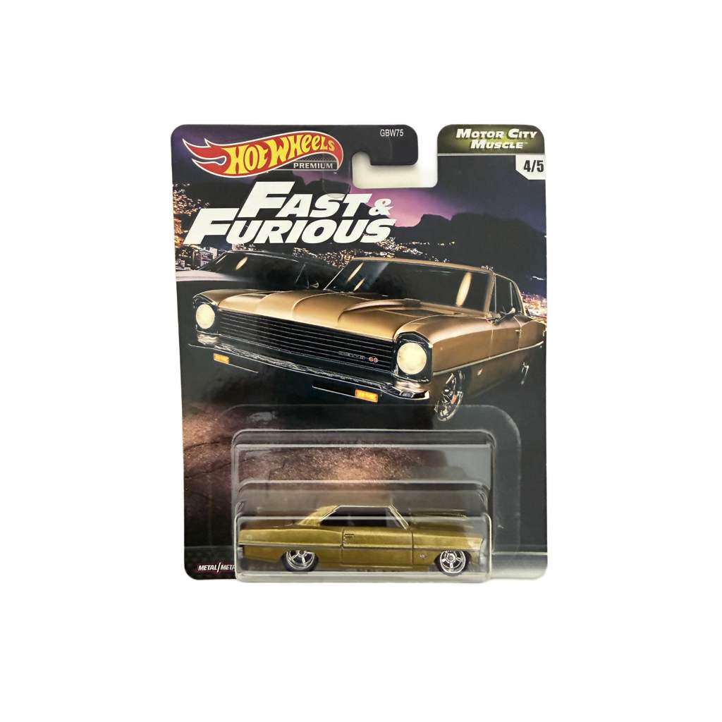 Hot Wheels Premium Fast & Furious Motor City Muscle '66 Chevy Nova