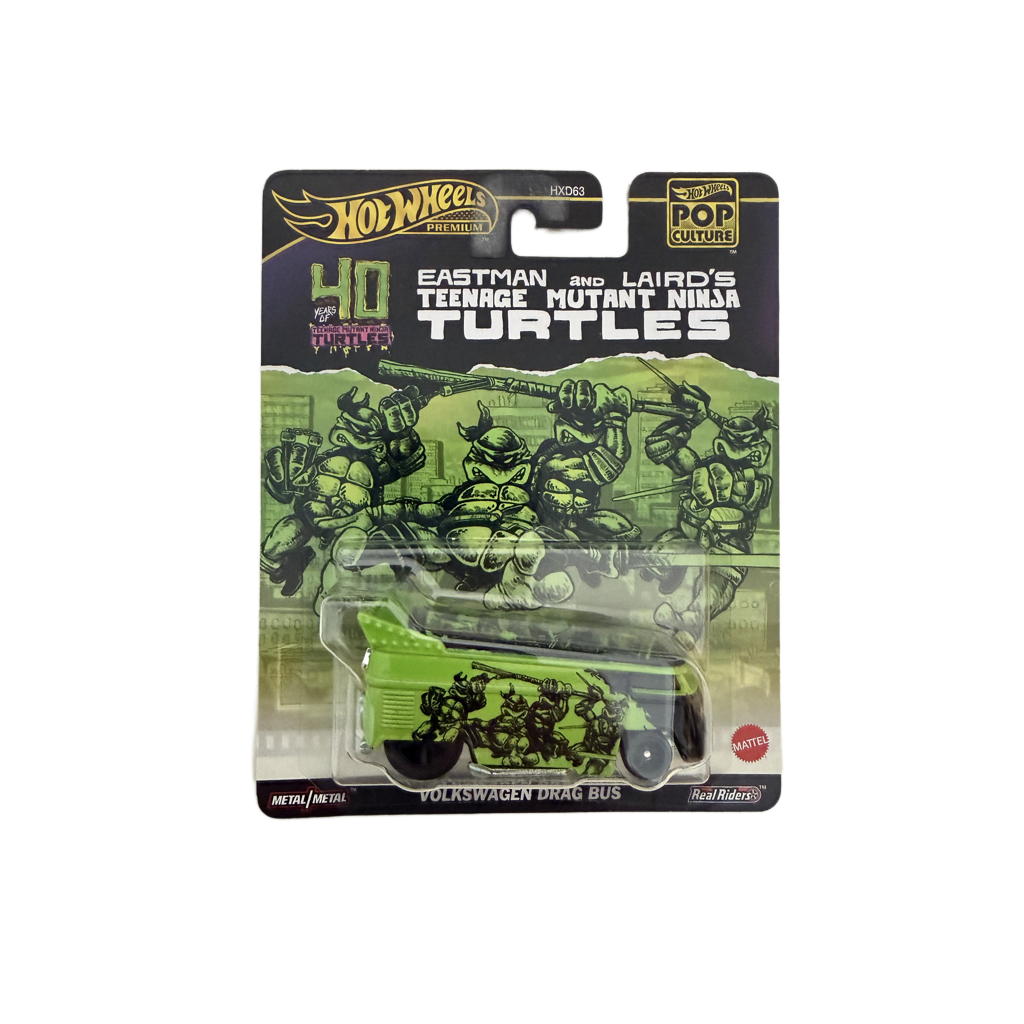 Hot Wheels Premium Teenage Mutant Ninja Turtles Volkswagen Drag Bus