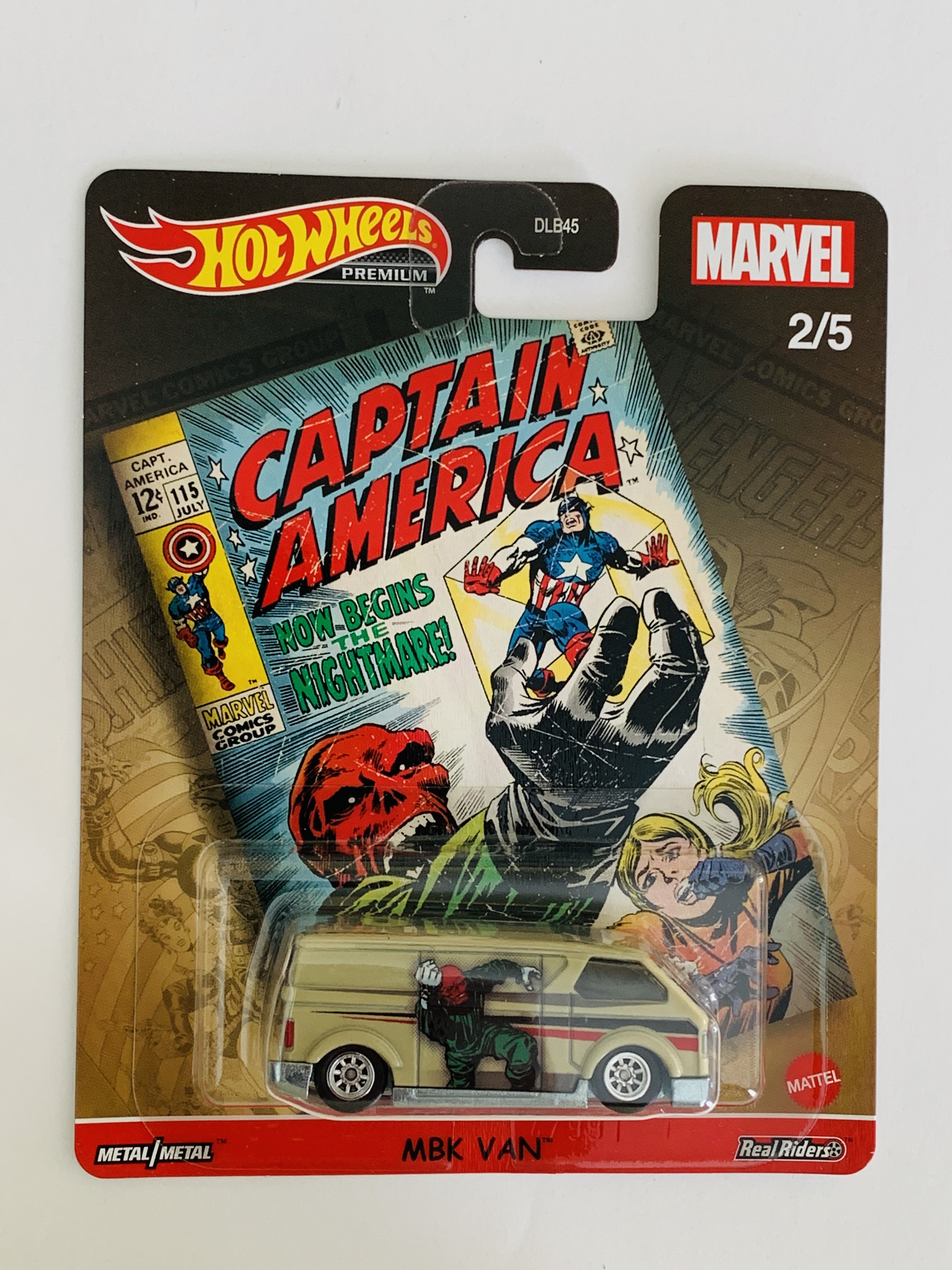Hot Wheels Premium Marvel Captain America MBK Van
