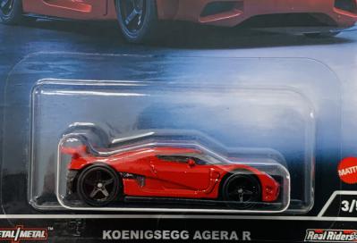 Hot Wheels Premium Exotic Envy Koenigsegg Agera R 1