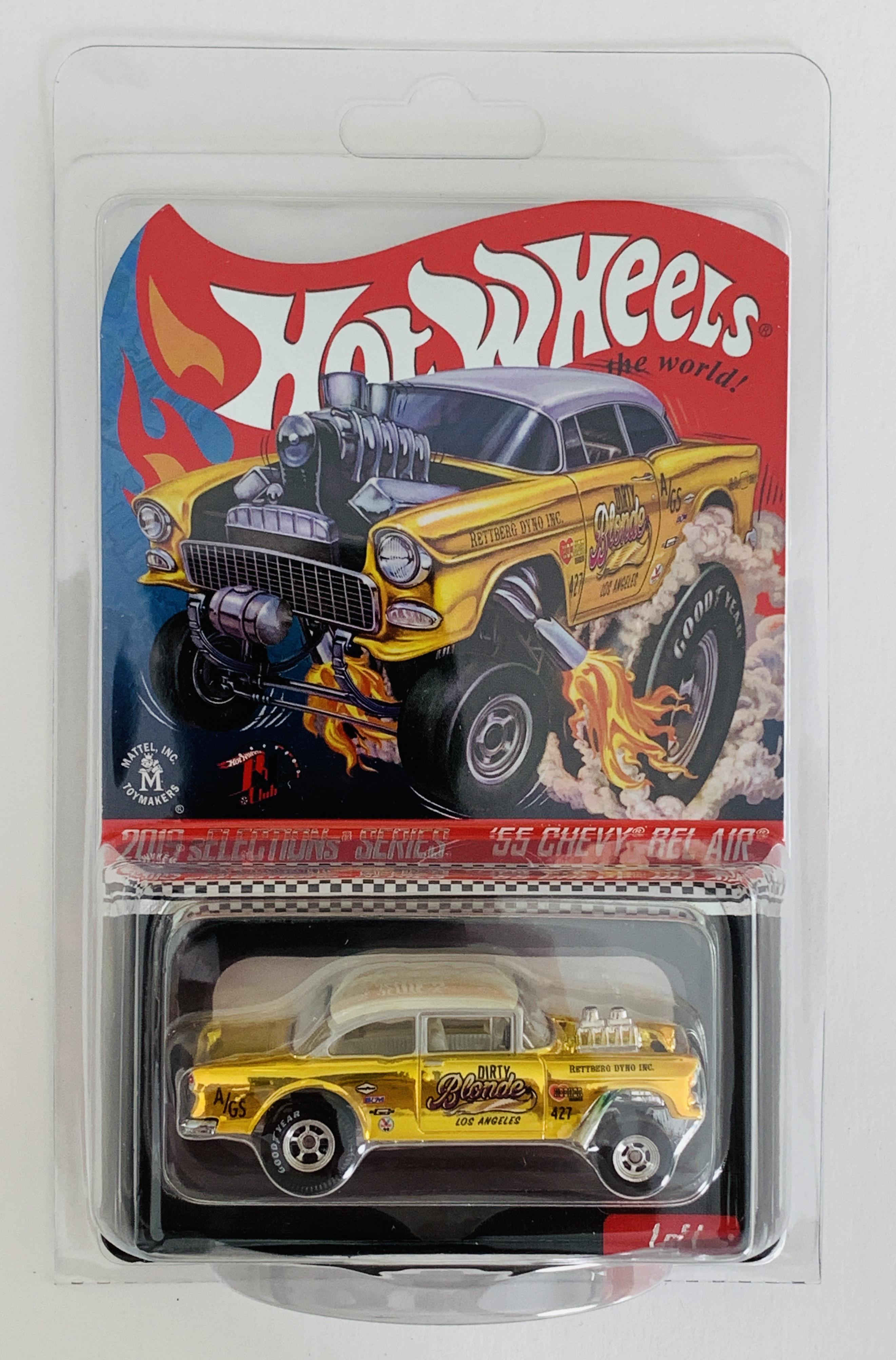 Hot Wheels Redline Club Selections '55 Chevy Bel Air Gasser Dirty Blonde