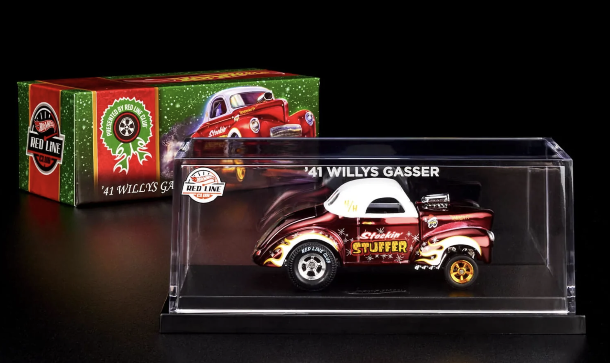 Hot Wheels Redline Club 2022 Holiday Car '41 Willys Gasser