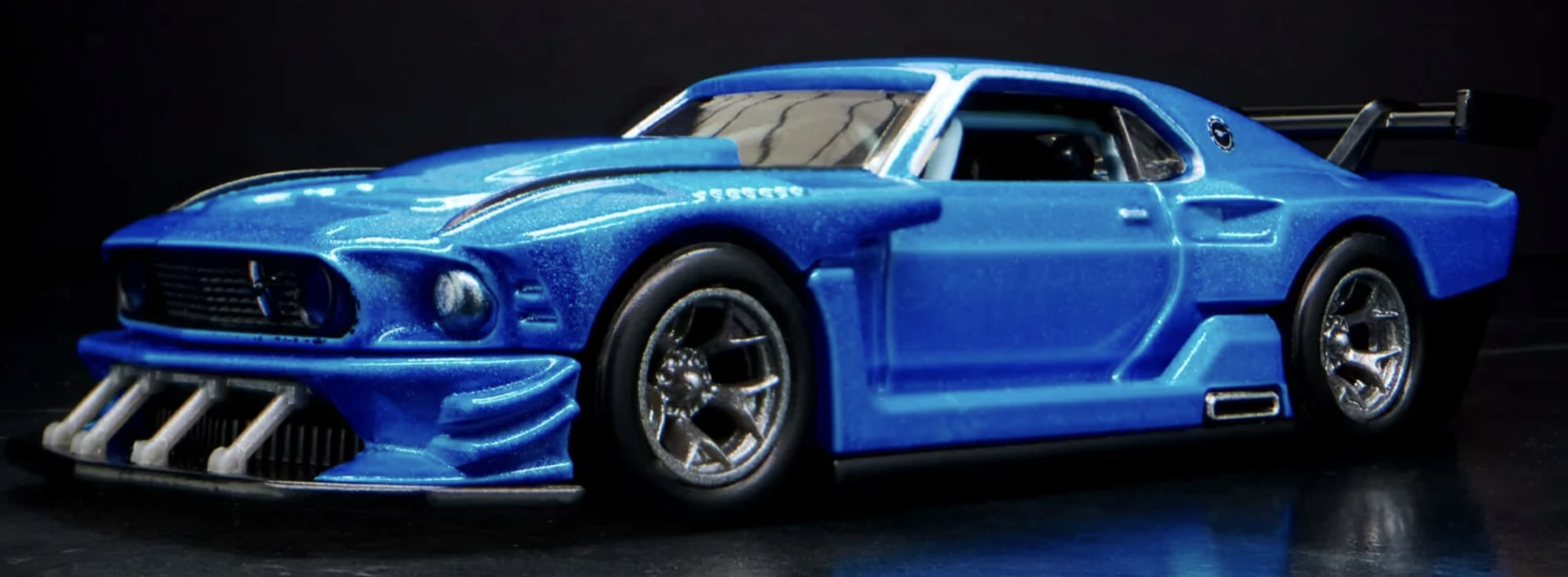 Hot Wheels Elite 64 Ford Mustang 1969 Blu Limited | 1:64 Diecast