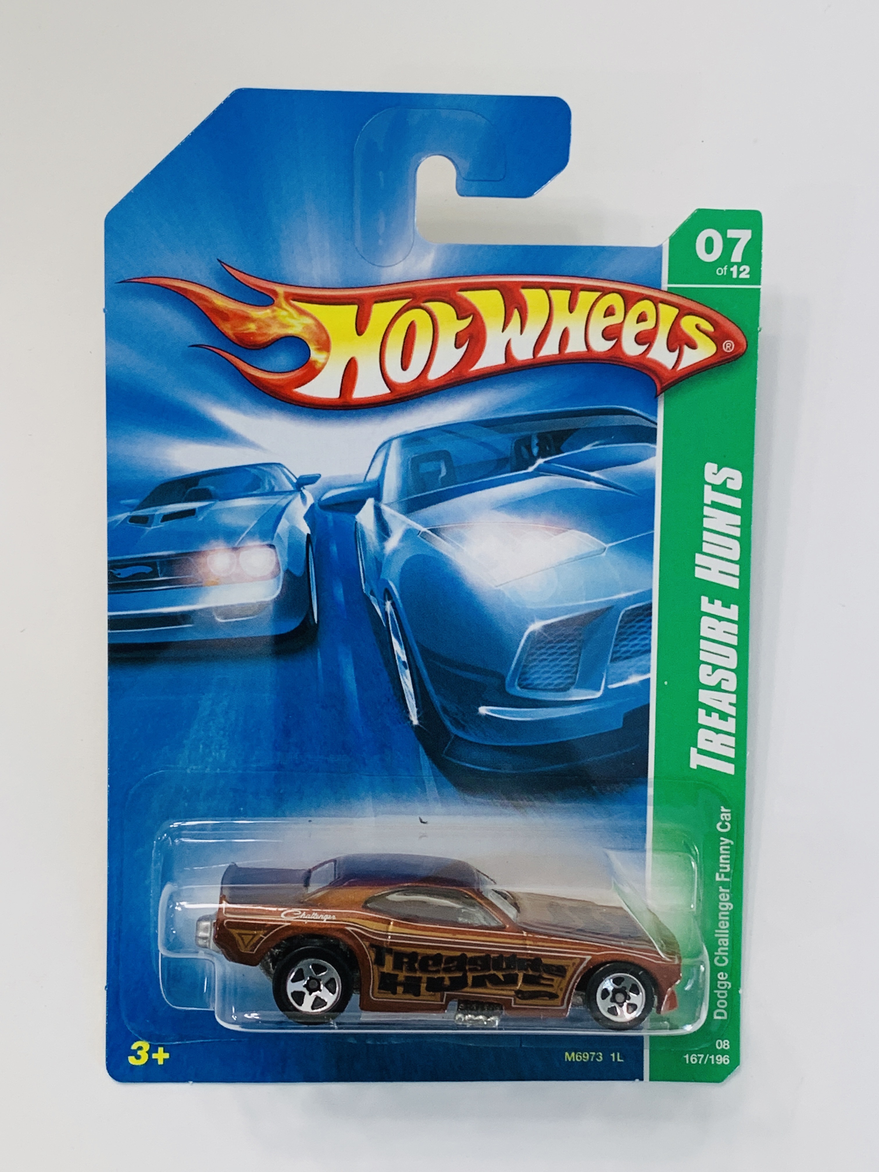 Hot Wheels Treasure Hunt #167 Dodge Challenger Funny Car
