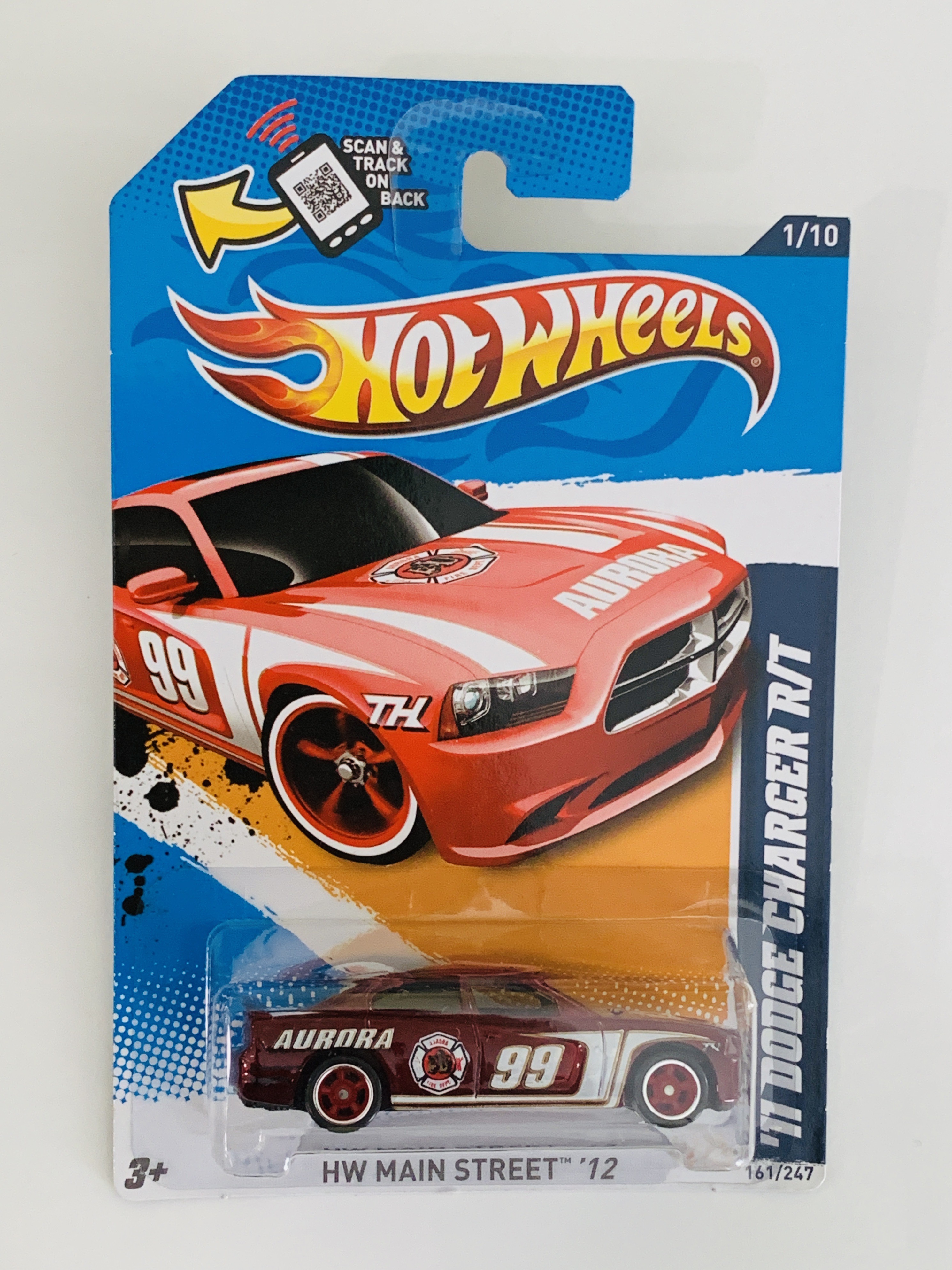 Hot Wheels #161 '11 Dodge Charger R/T Super Treasure Hunt