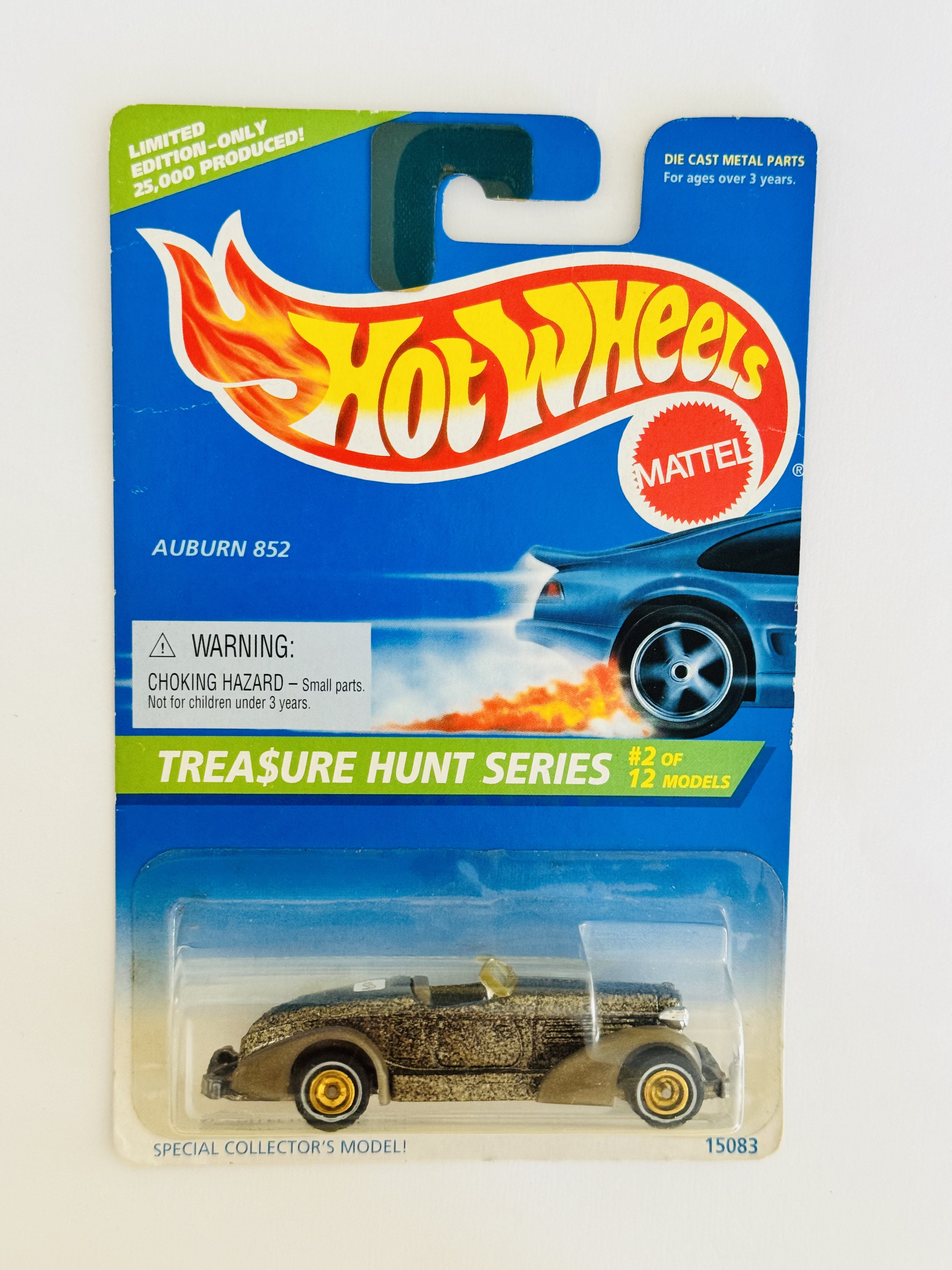 Hot Wheels #437 Auburn 852 Treasure Hunt - Cracked Blister
