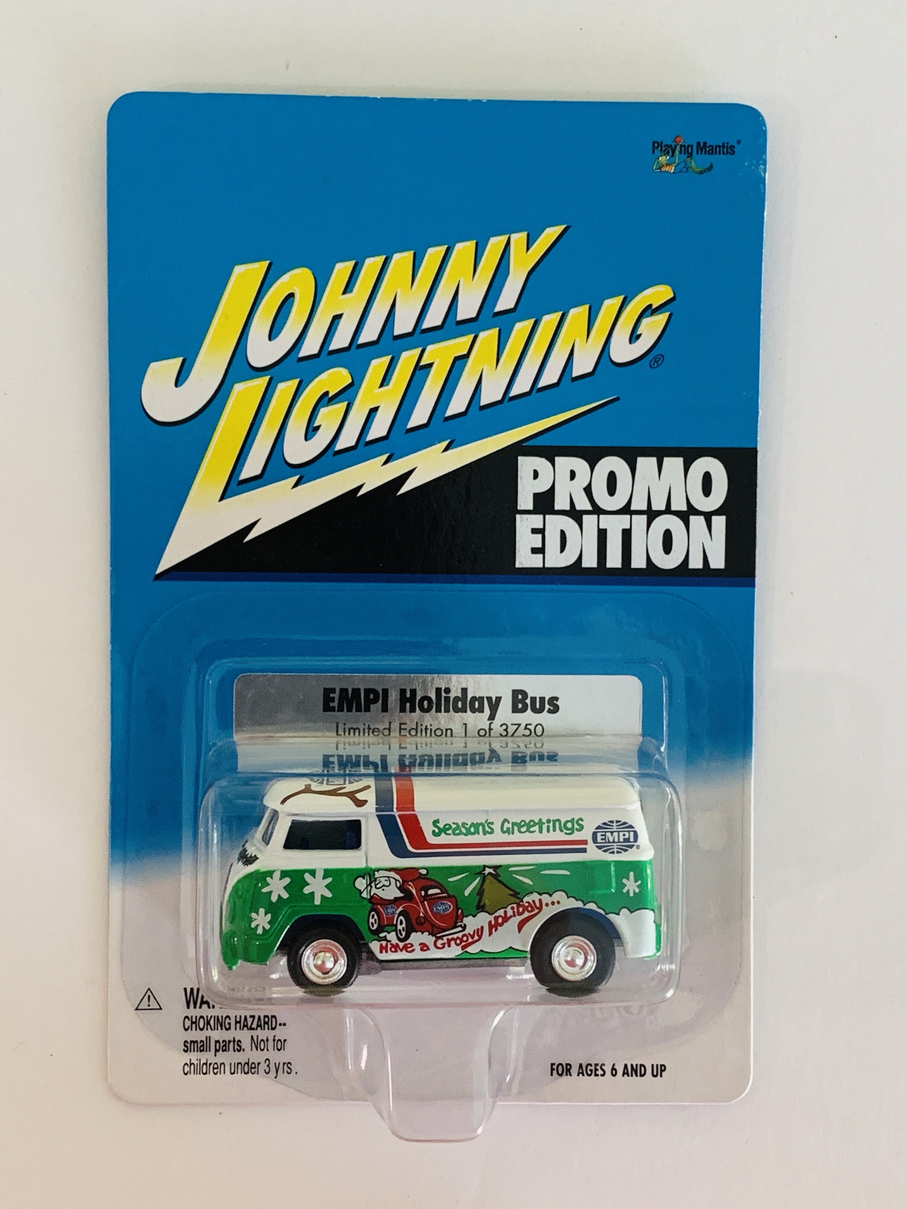 Johnny Lightning Promo Edition EMPI Holiday Bus 1 of 3,750