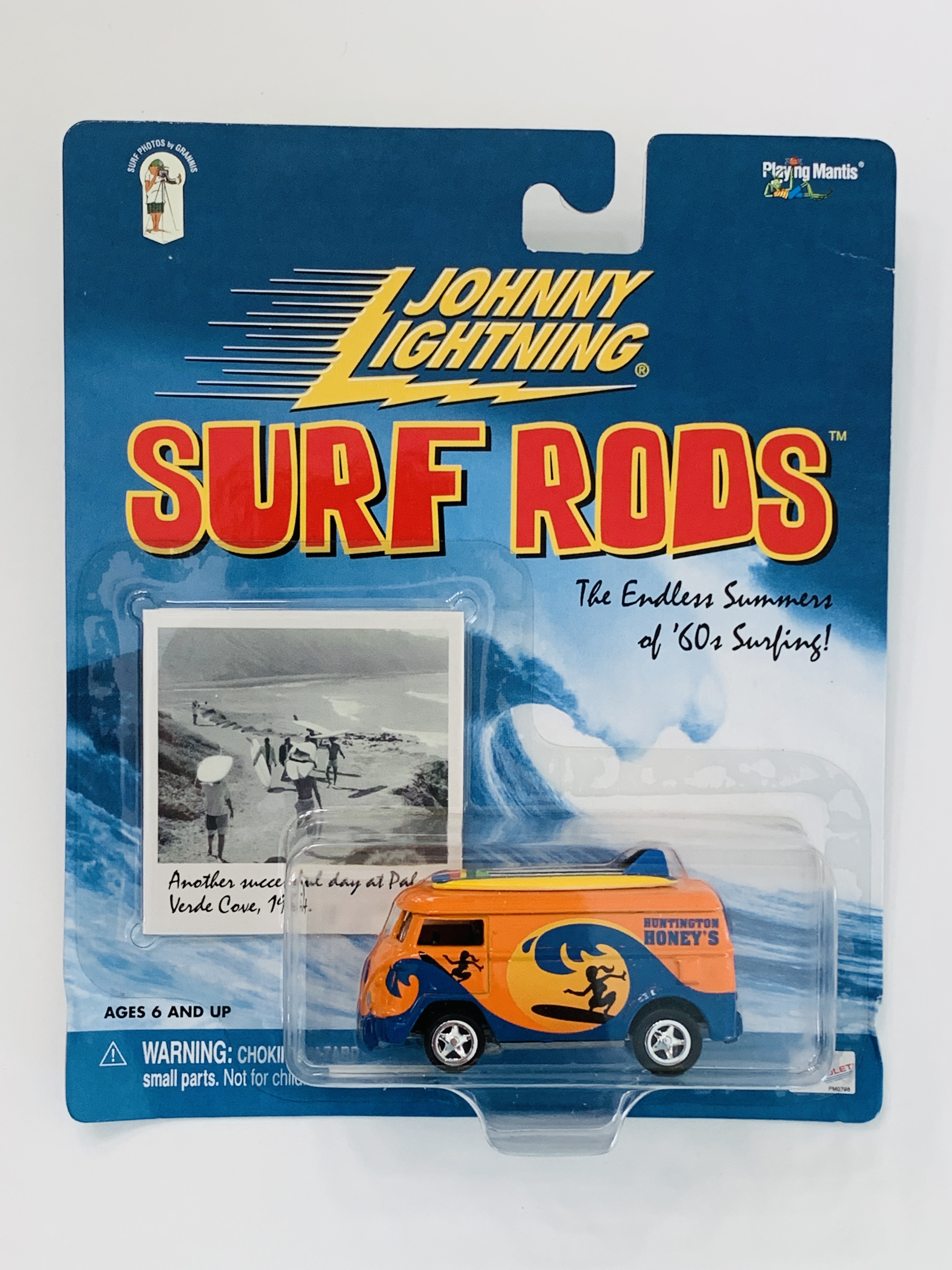 Johnny Lightning Surf Rods Huntington Honey's  VW Bus
