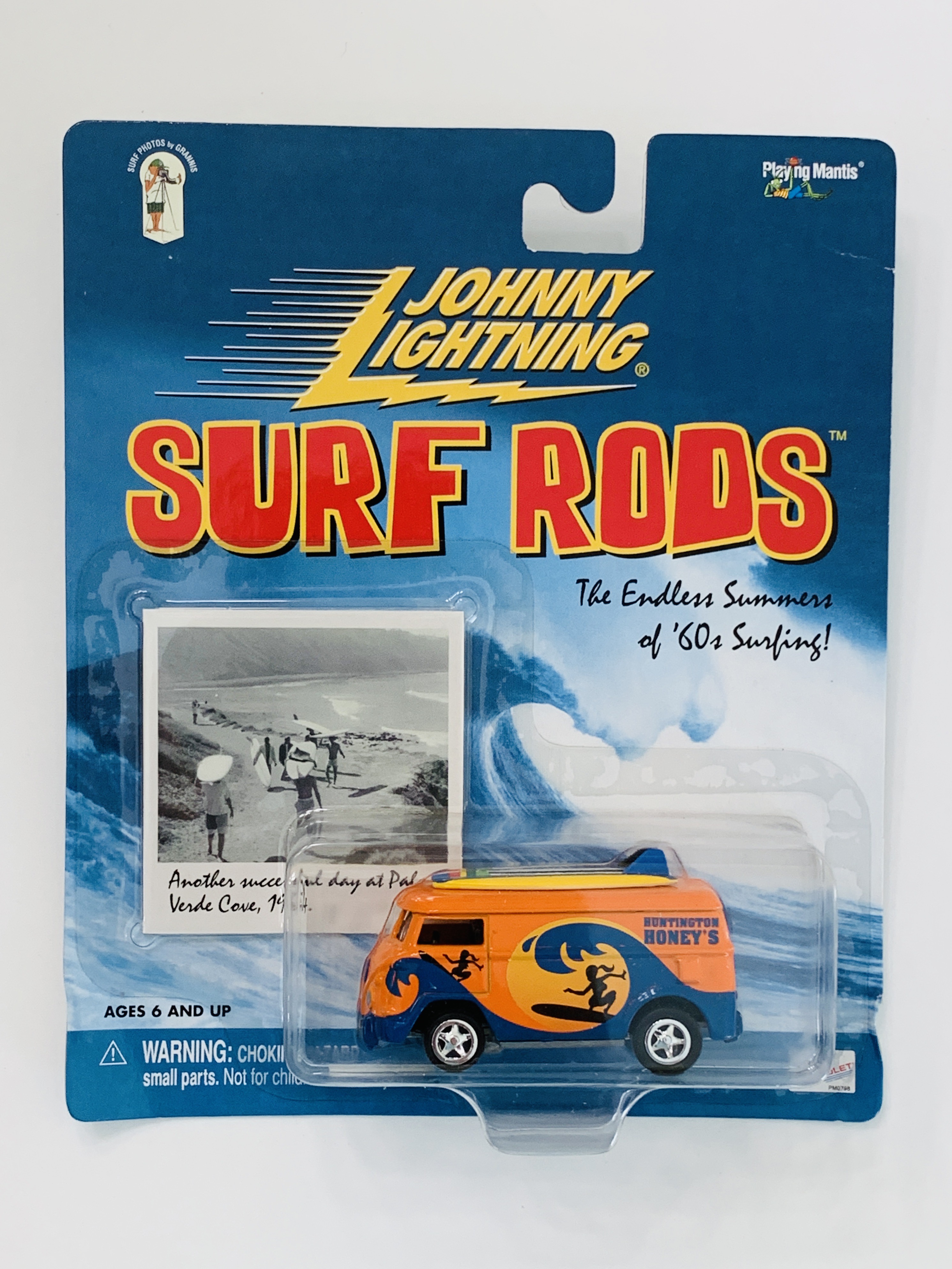 Johnny Lightning Surf Rods Huntington Honey's VW Bus