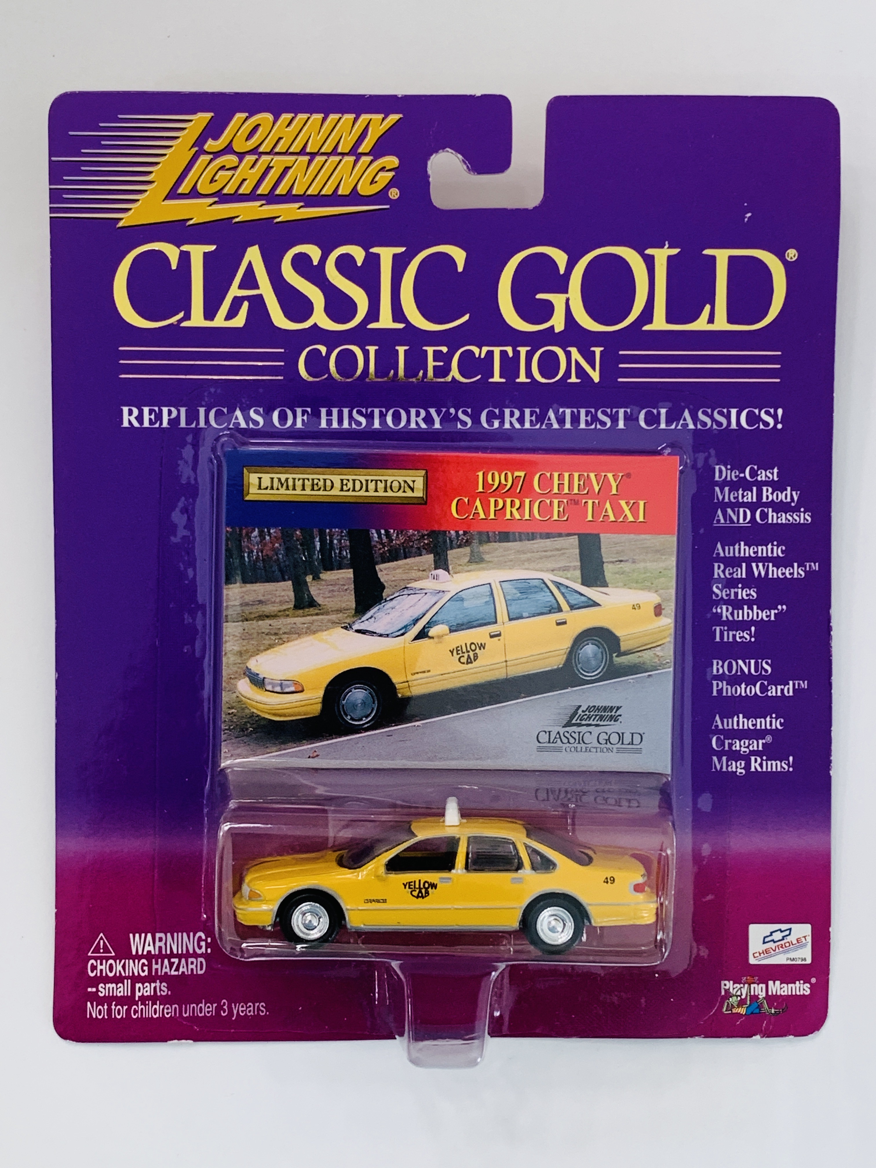 Johnny Lightning Classic Gold 1997 Chevy Caprice Taxi