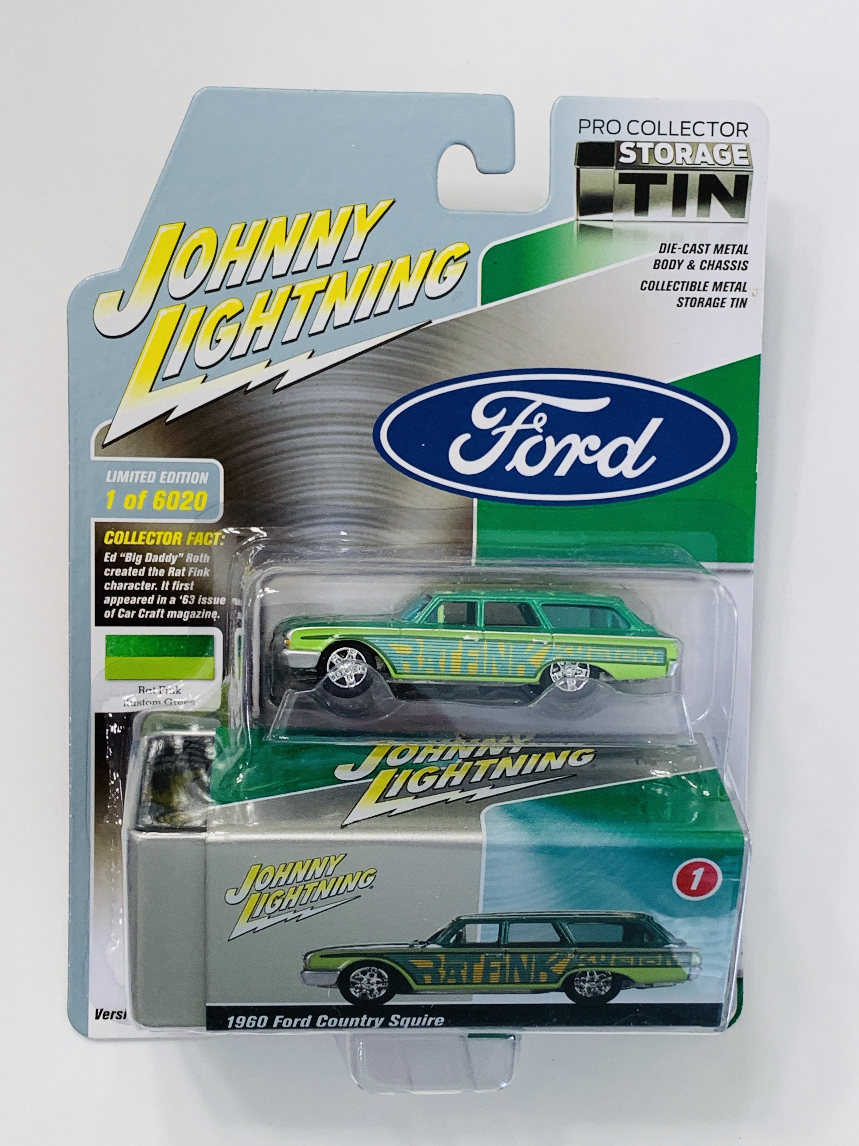 Johnny Lighting Pro Collector Tin 1960 Ford Country Squire