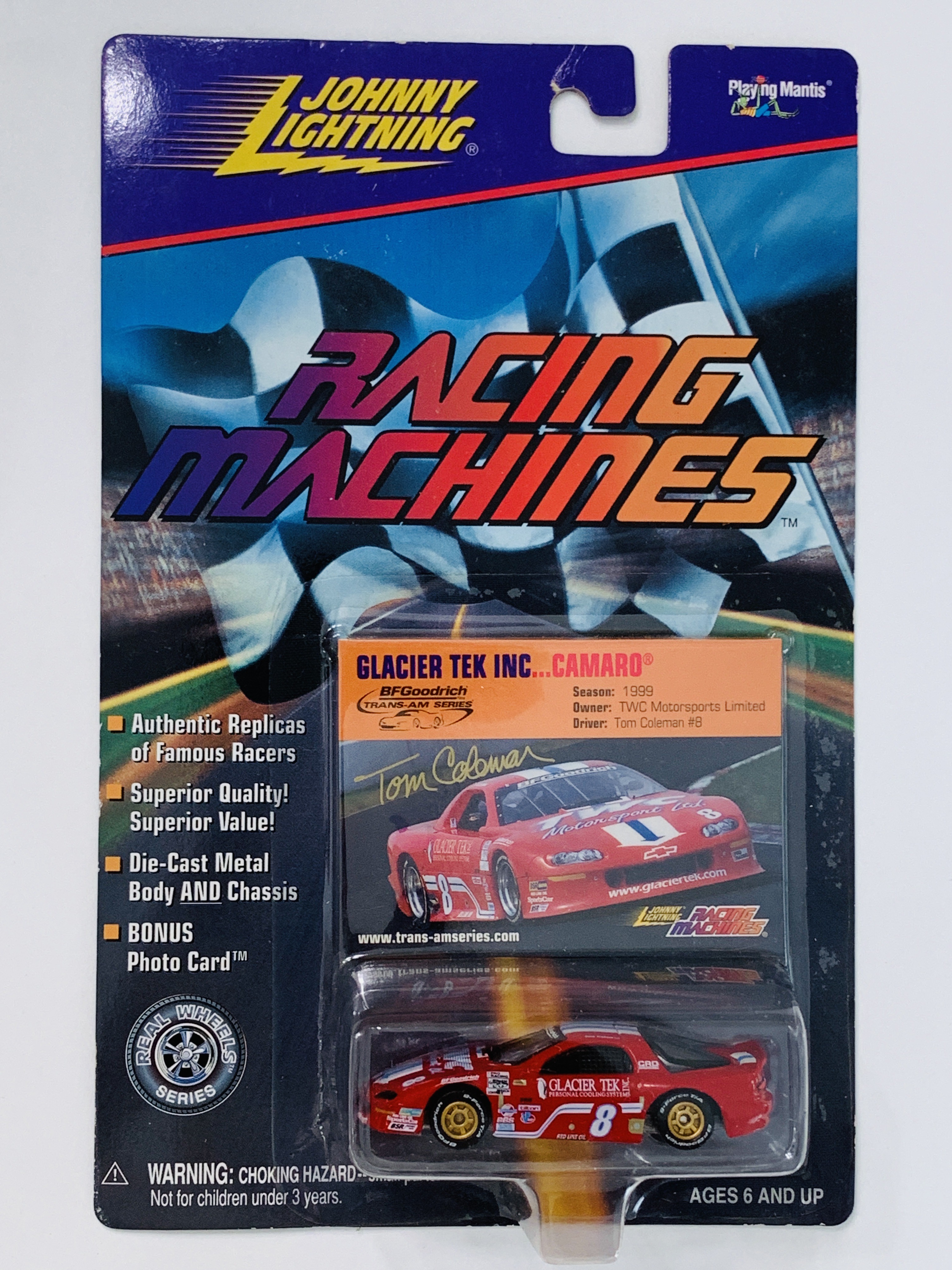 Johnny Lightning Racing Machines Glacer Tek Camaro