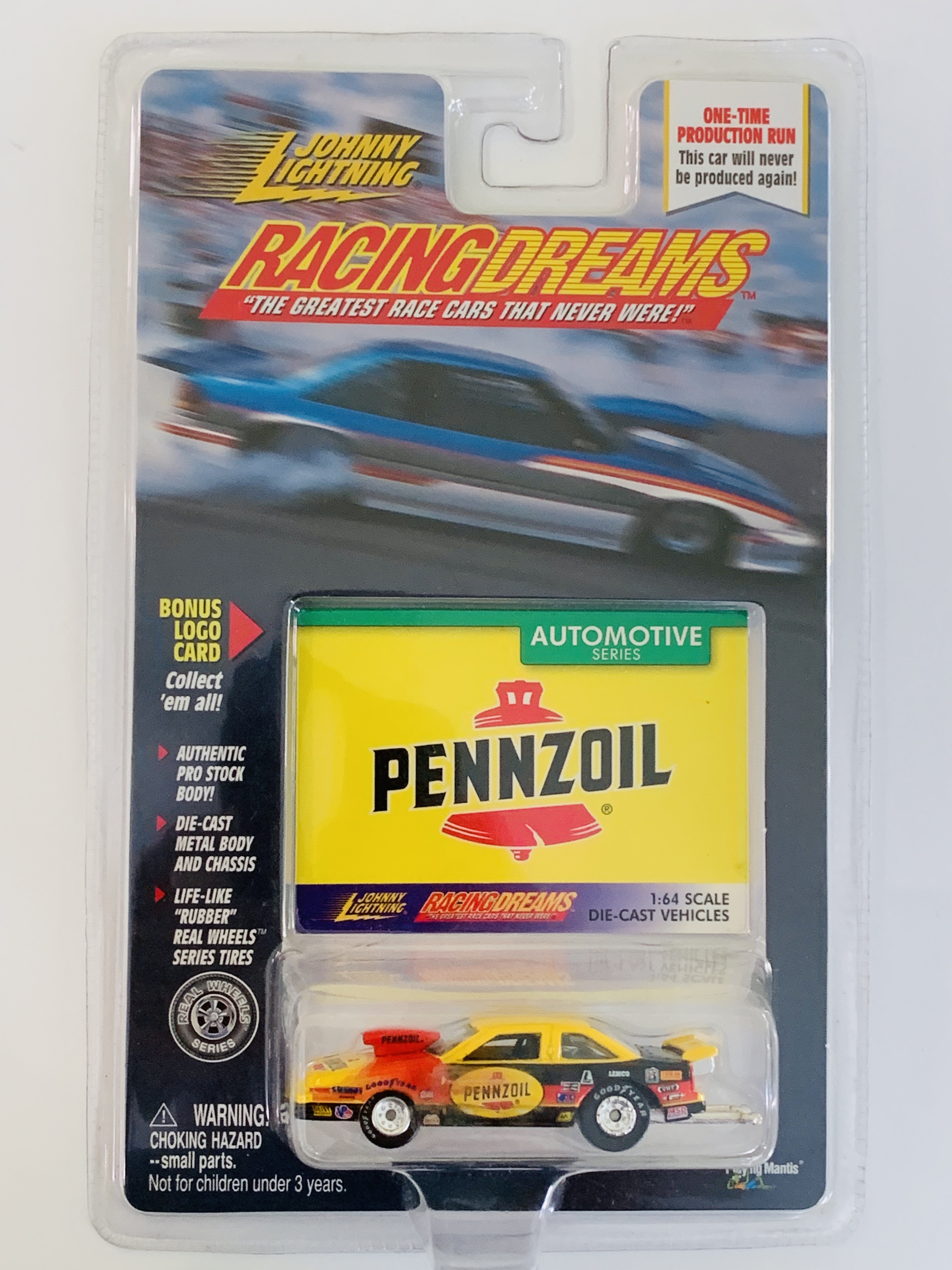 Johnny Lightning Racing Dreams Pennzoil 1996 Oldsmobile Pro Stock
