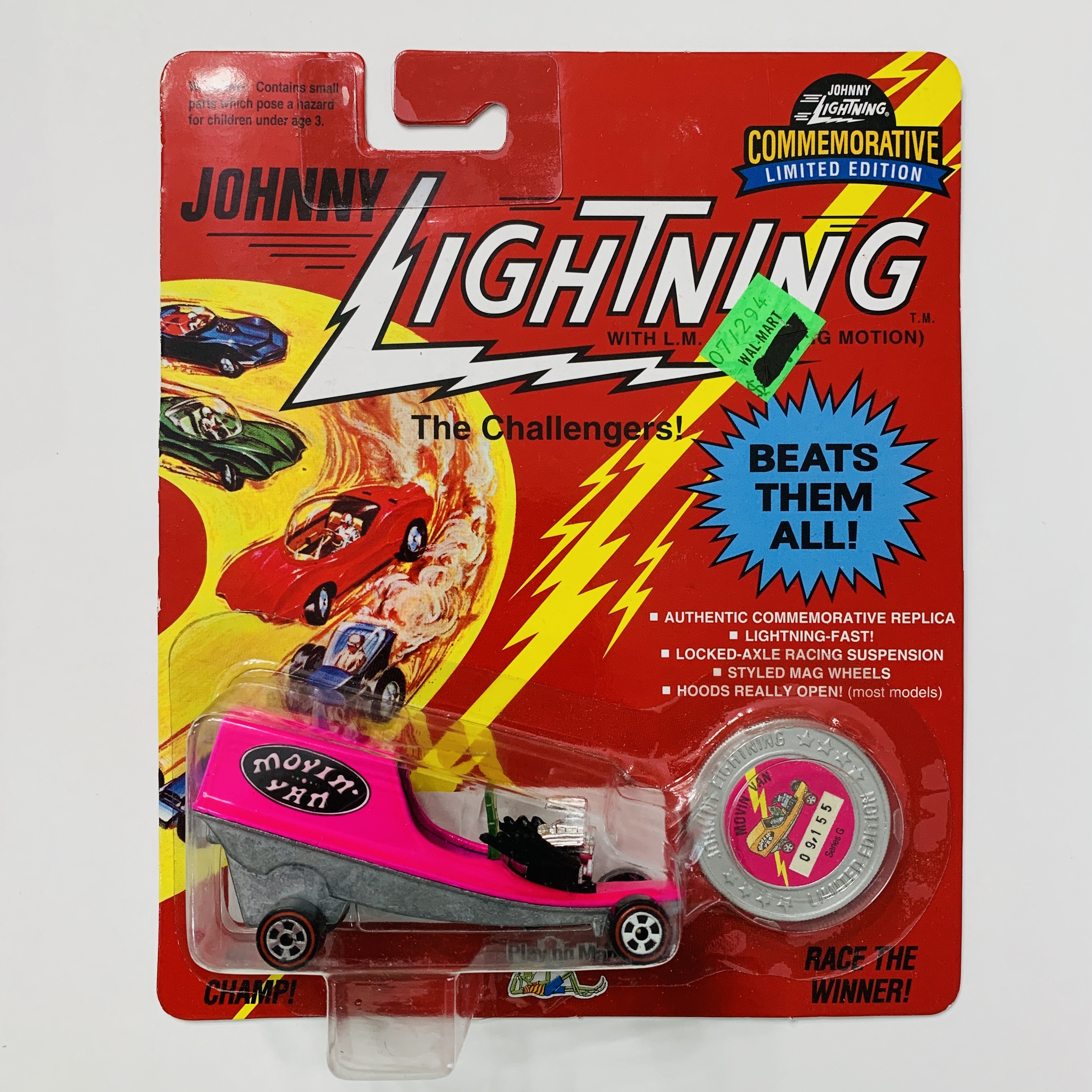 Johnny Lightning Commemorative Movin' Van - Pink