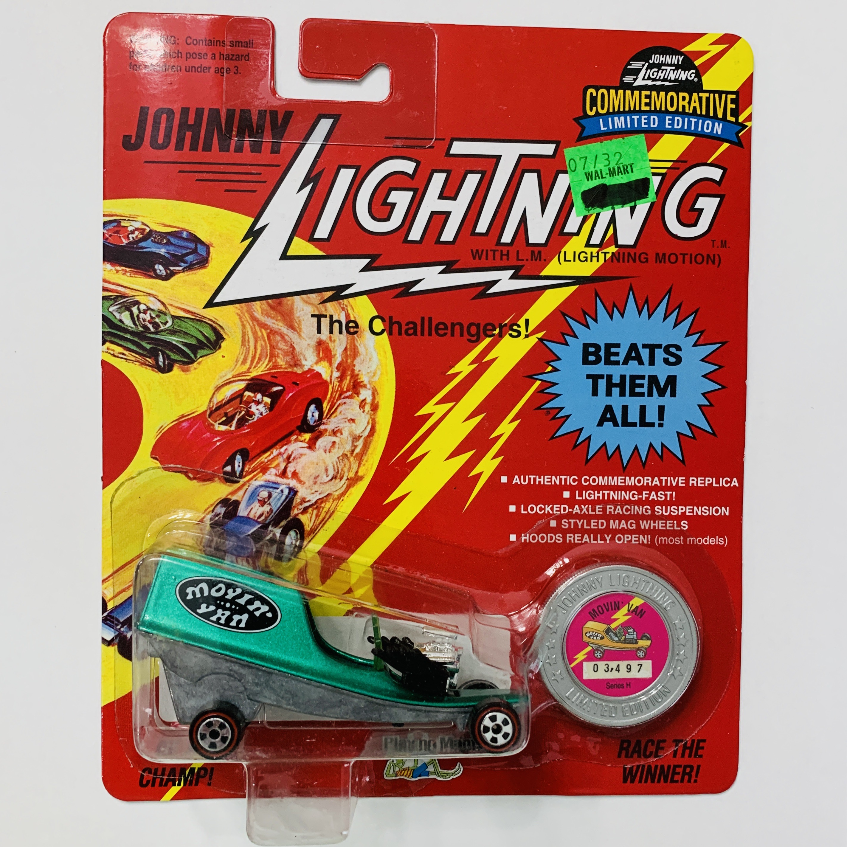Johnny Lightning Commemorative Movin' Van Green