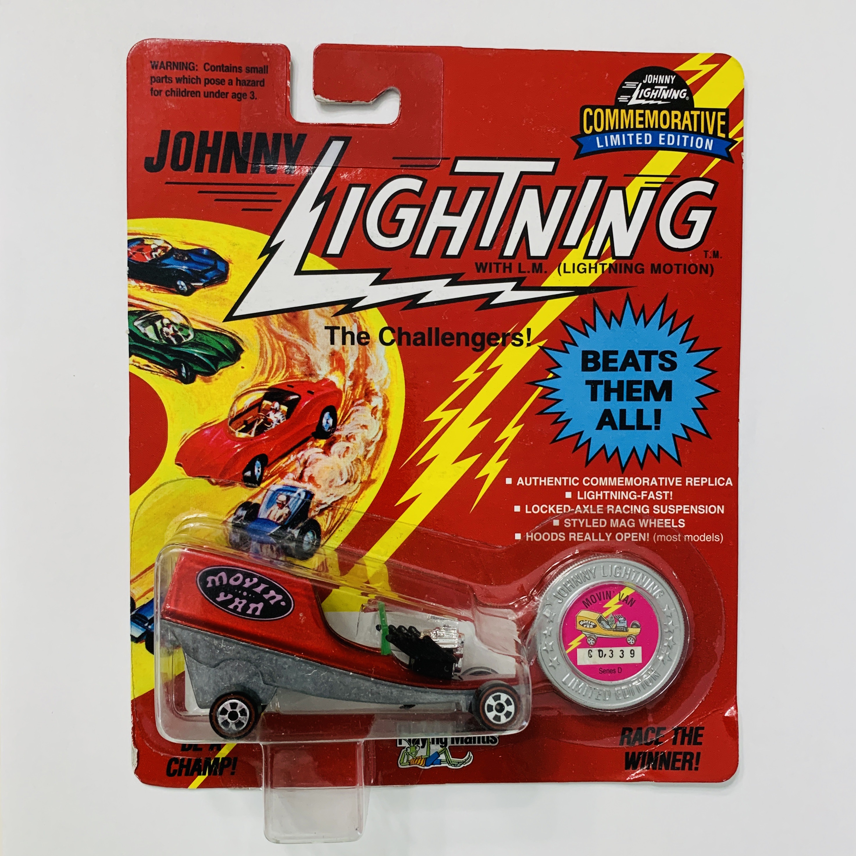 Johnny Lightning Commemorative Movin' Van - Red