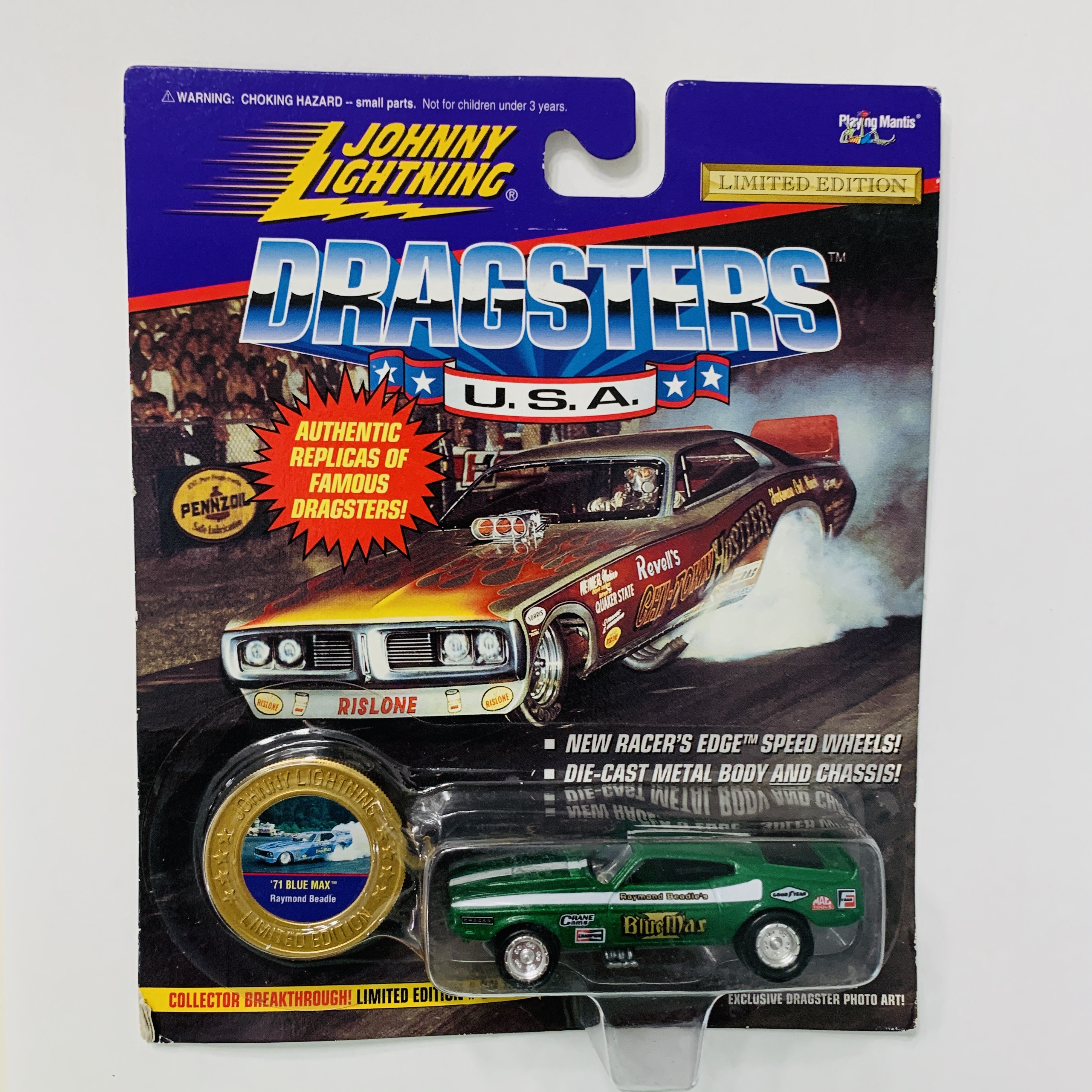 Johnny Lightning Dragsters USA '71 Blue Max - Green