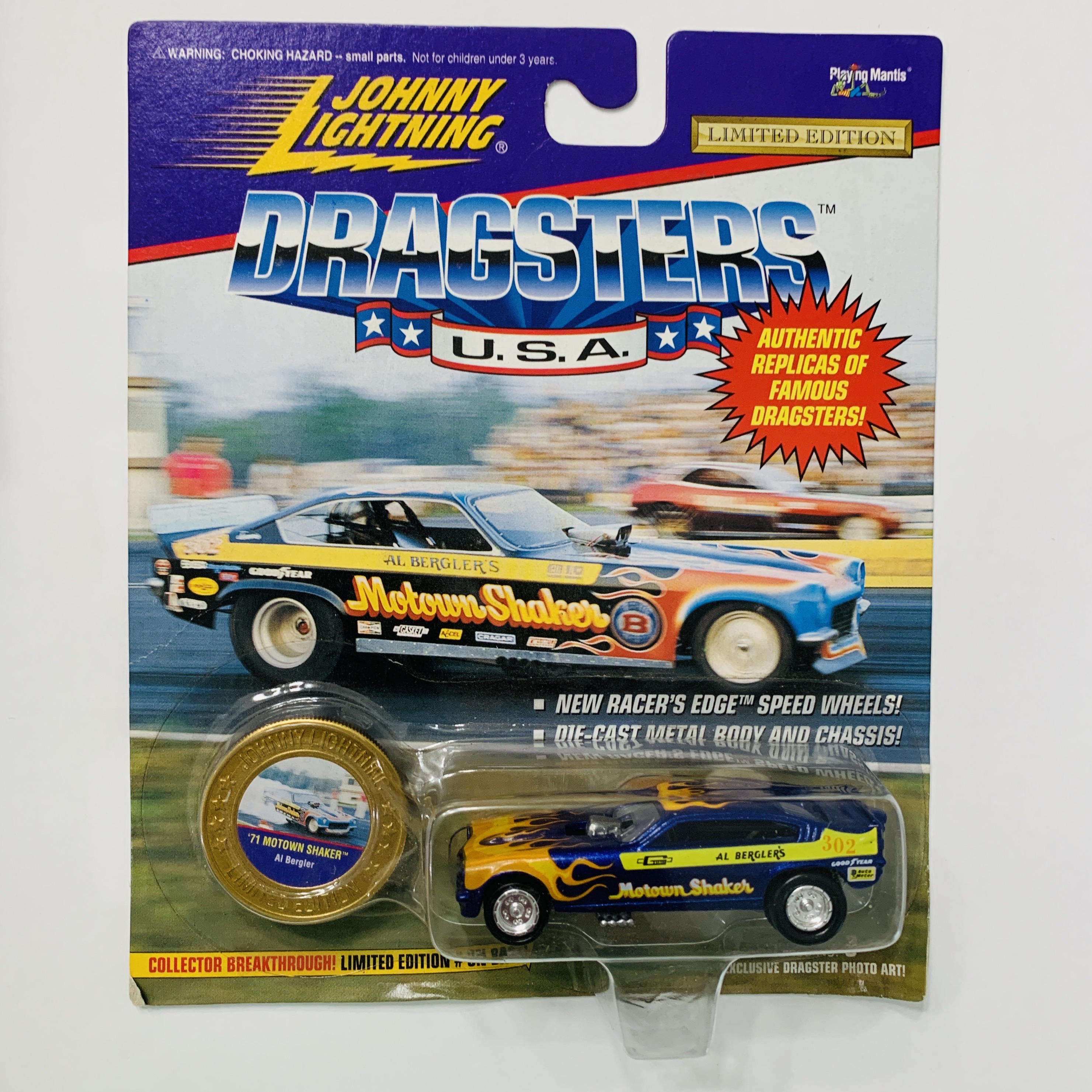Johnny Lightning Dragsters USA '71 Mowtown Shaker - Blue