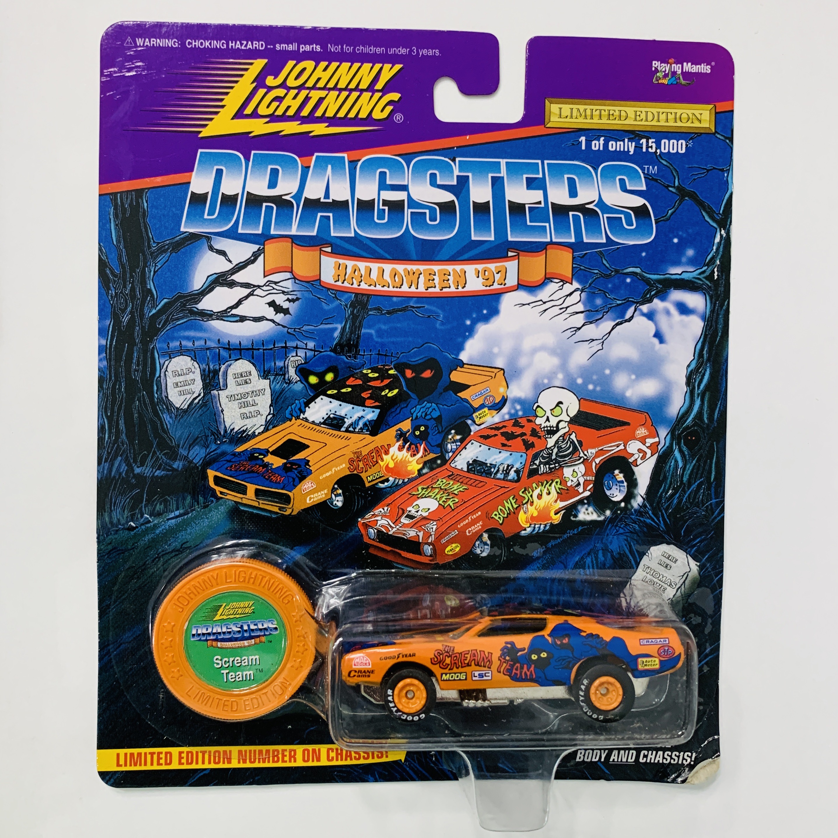 Johnny Lightning Dragsters Limited Edition Halloween '97 Scream Team - Orange